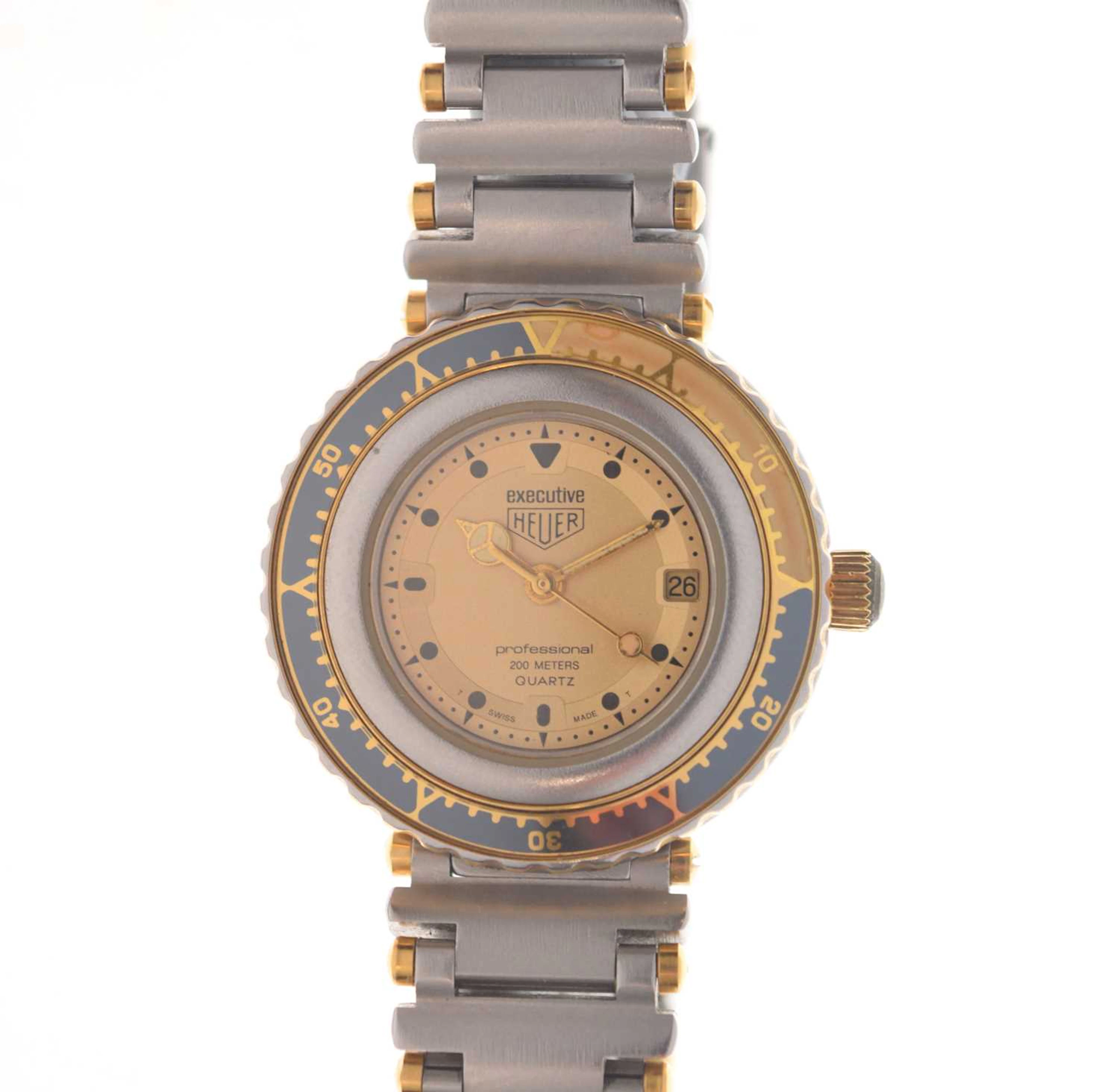 Heuer - Executive Professional stainless steel bracelet watch, ref. 915.408