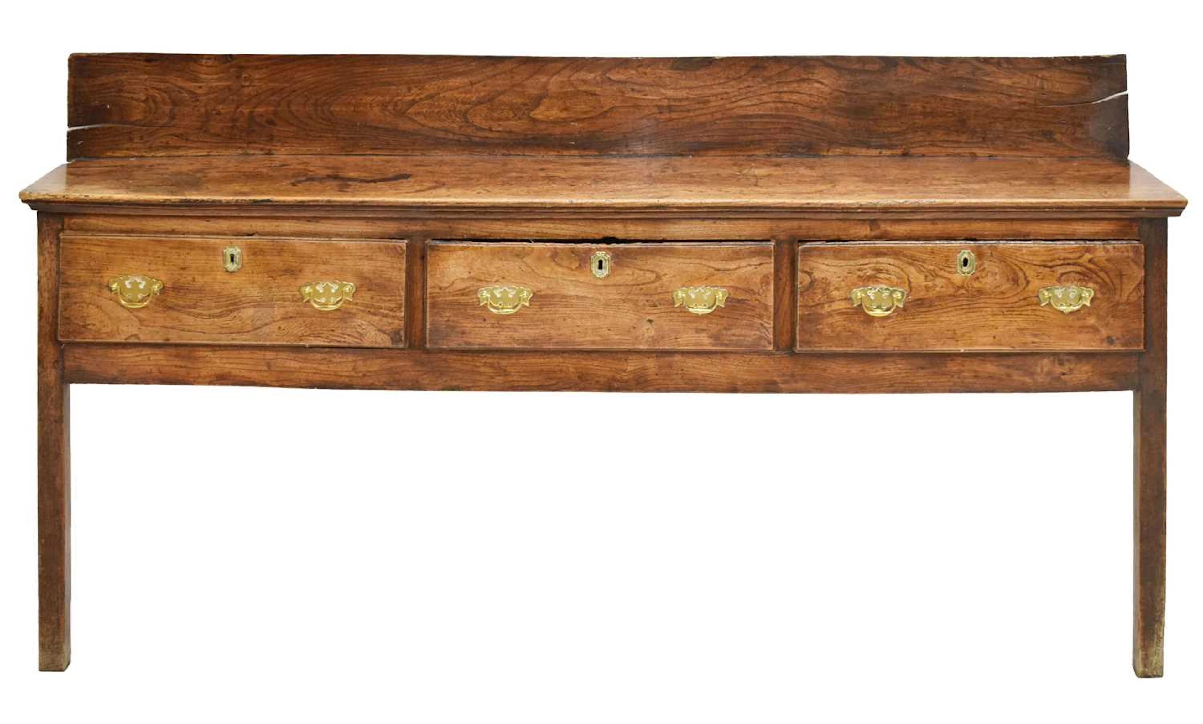 George III oak low dresser