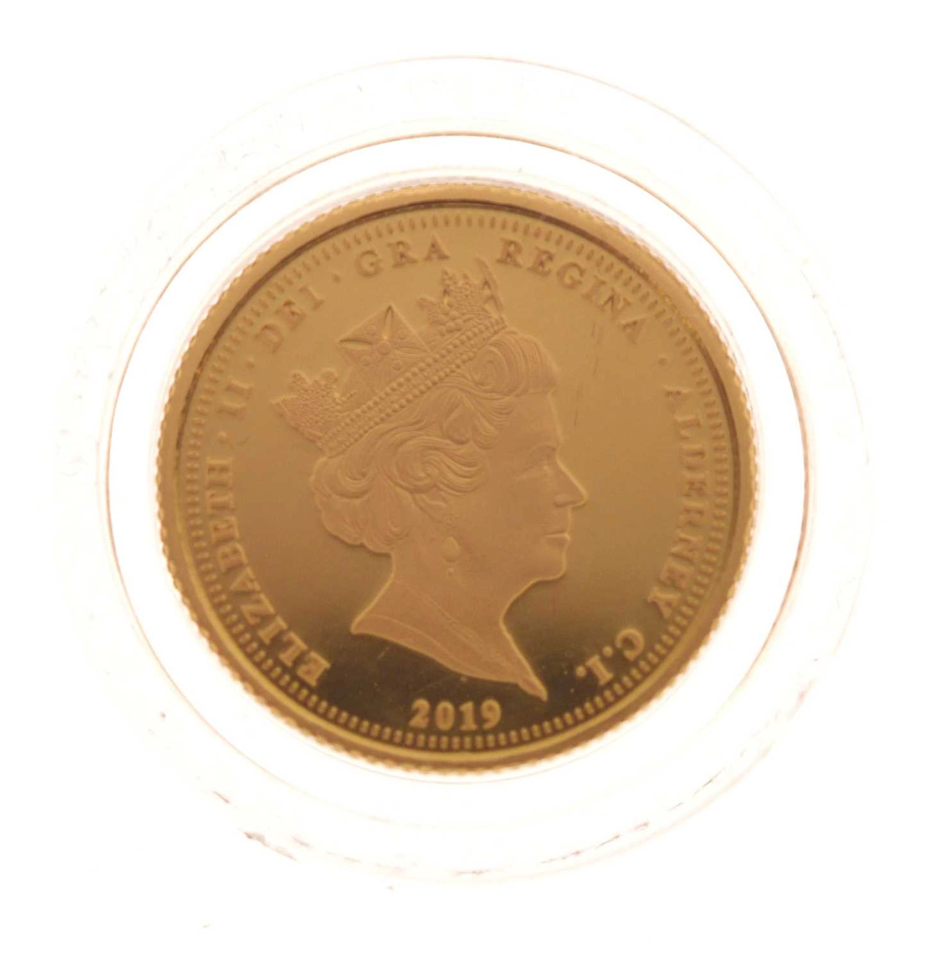 Gibraltar - Elizabeth II gold quarter sovereign, 2019