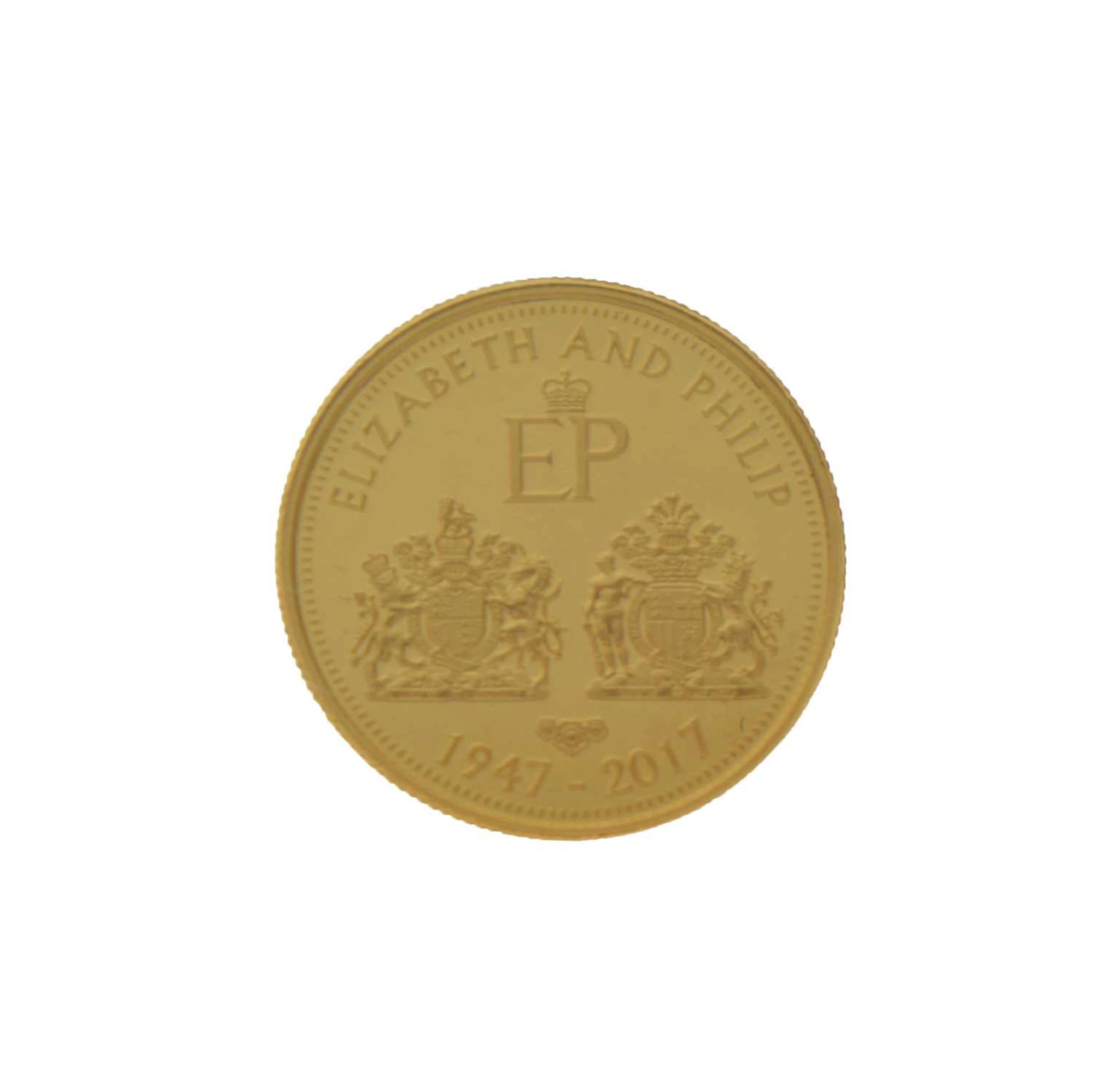 Tristan da Cunha - Elizabeth II gold quarter sovereign, 2017