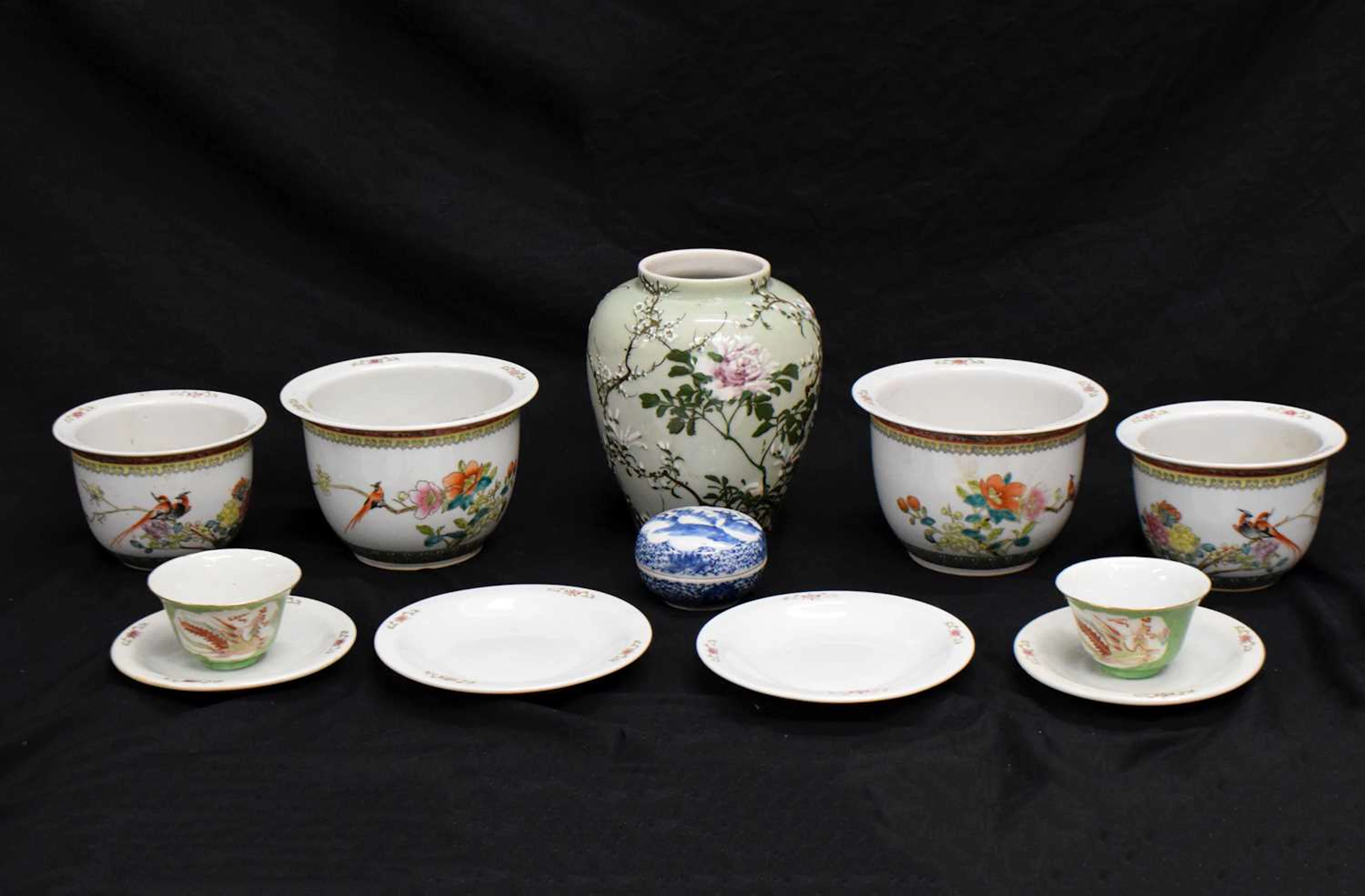 Collection of Asian ceramics, mostly 20th century
