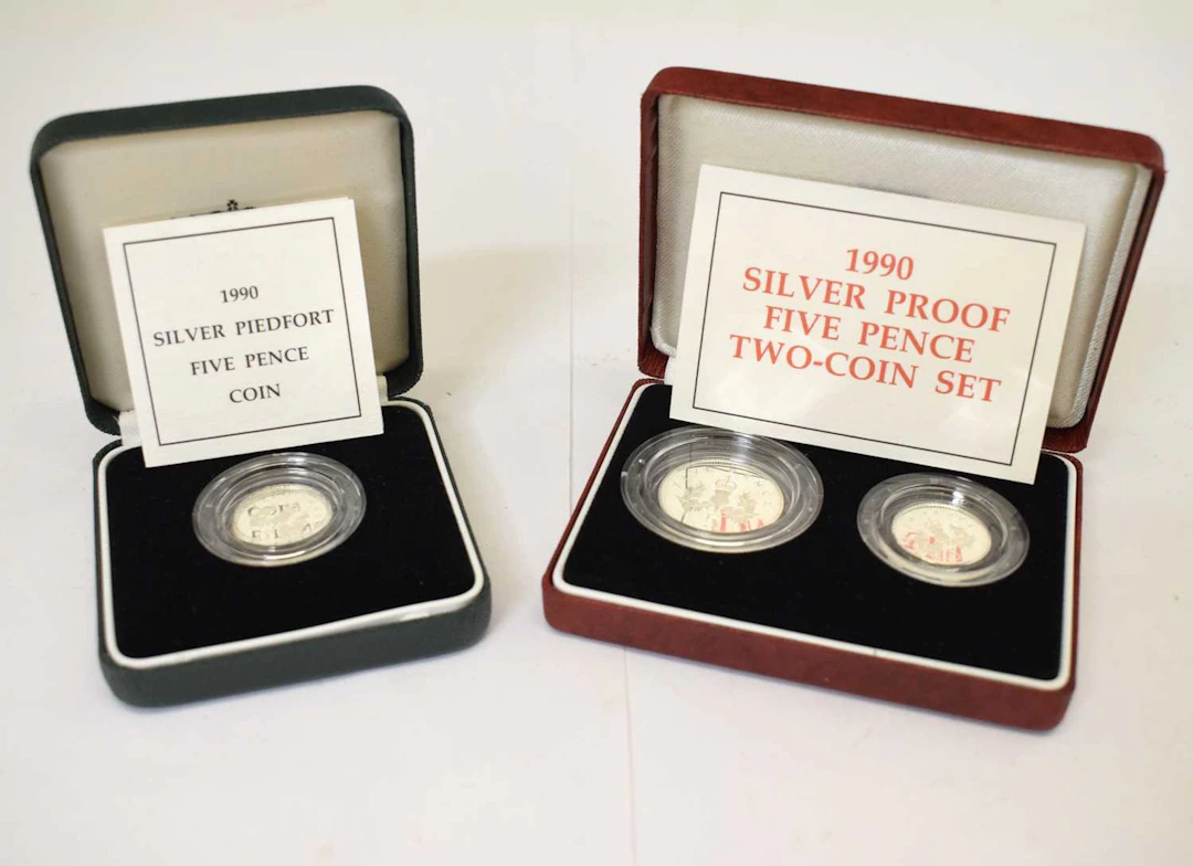 Two Elizabeth II GB silver Proof coin sets