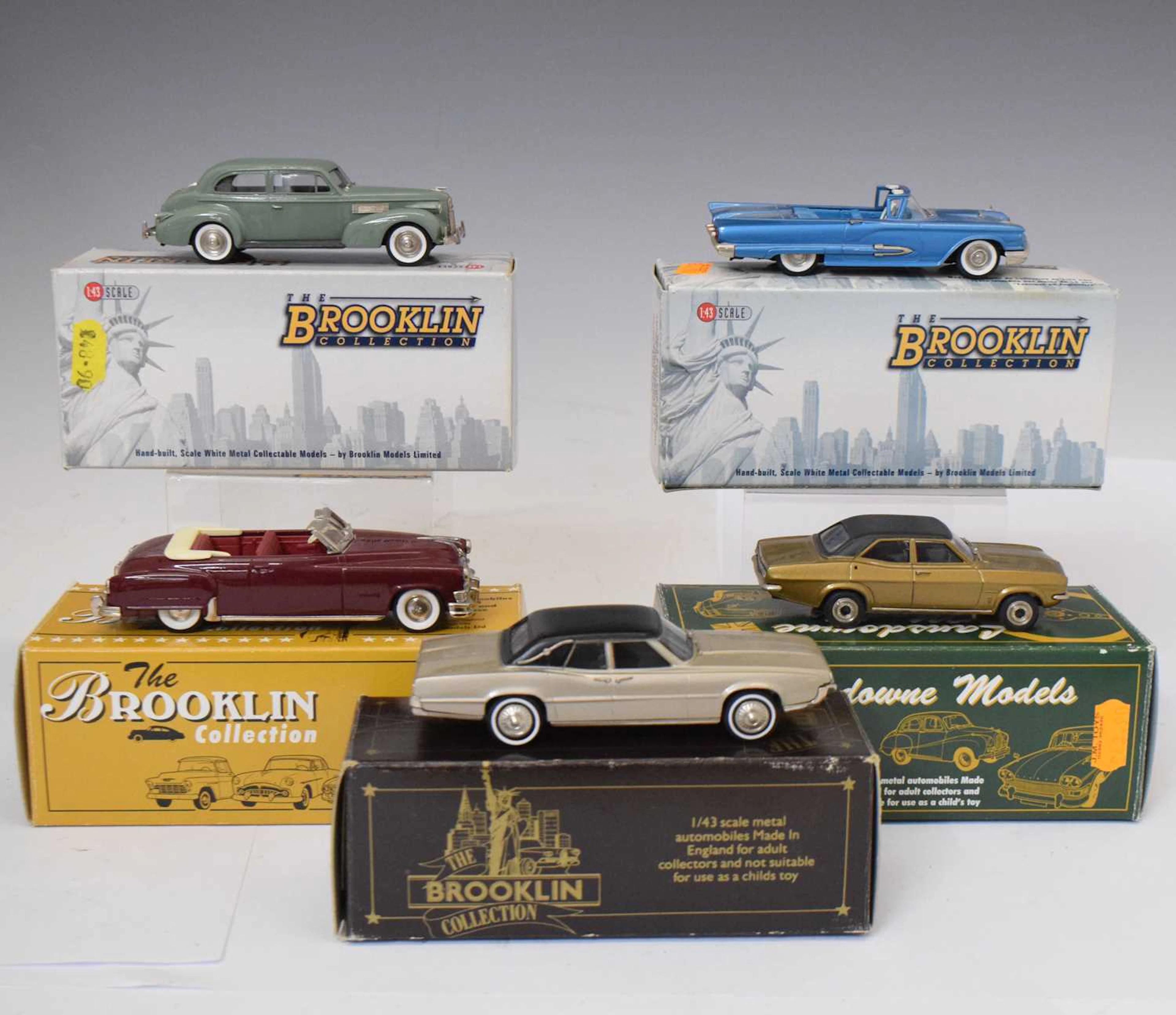 Brooklin Models - Five boxed 1:43 scale model vehicles