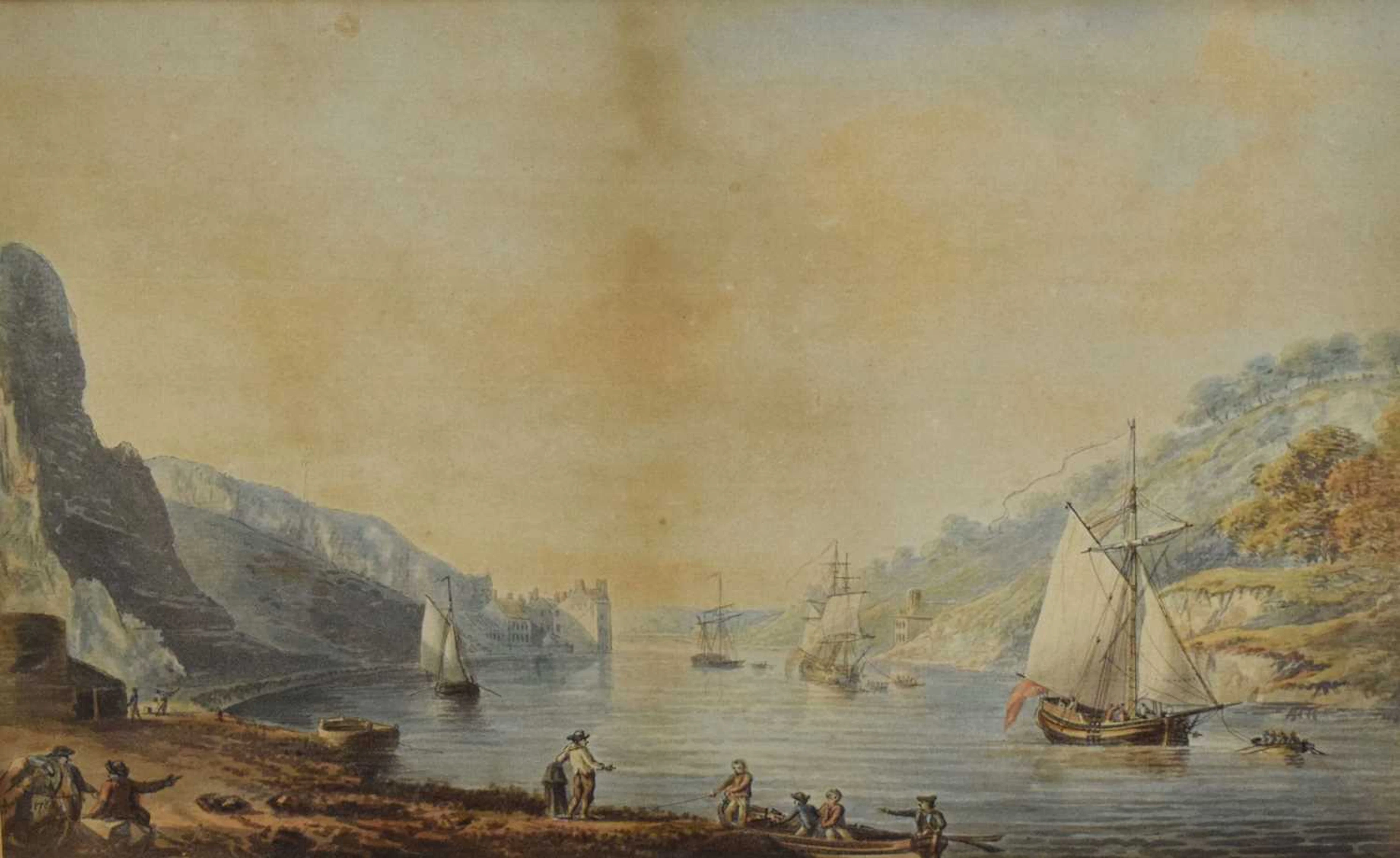 After Nicolas Pocock OWS (British, 1740-1821) - Coloured aquatint