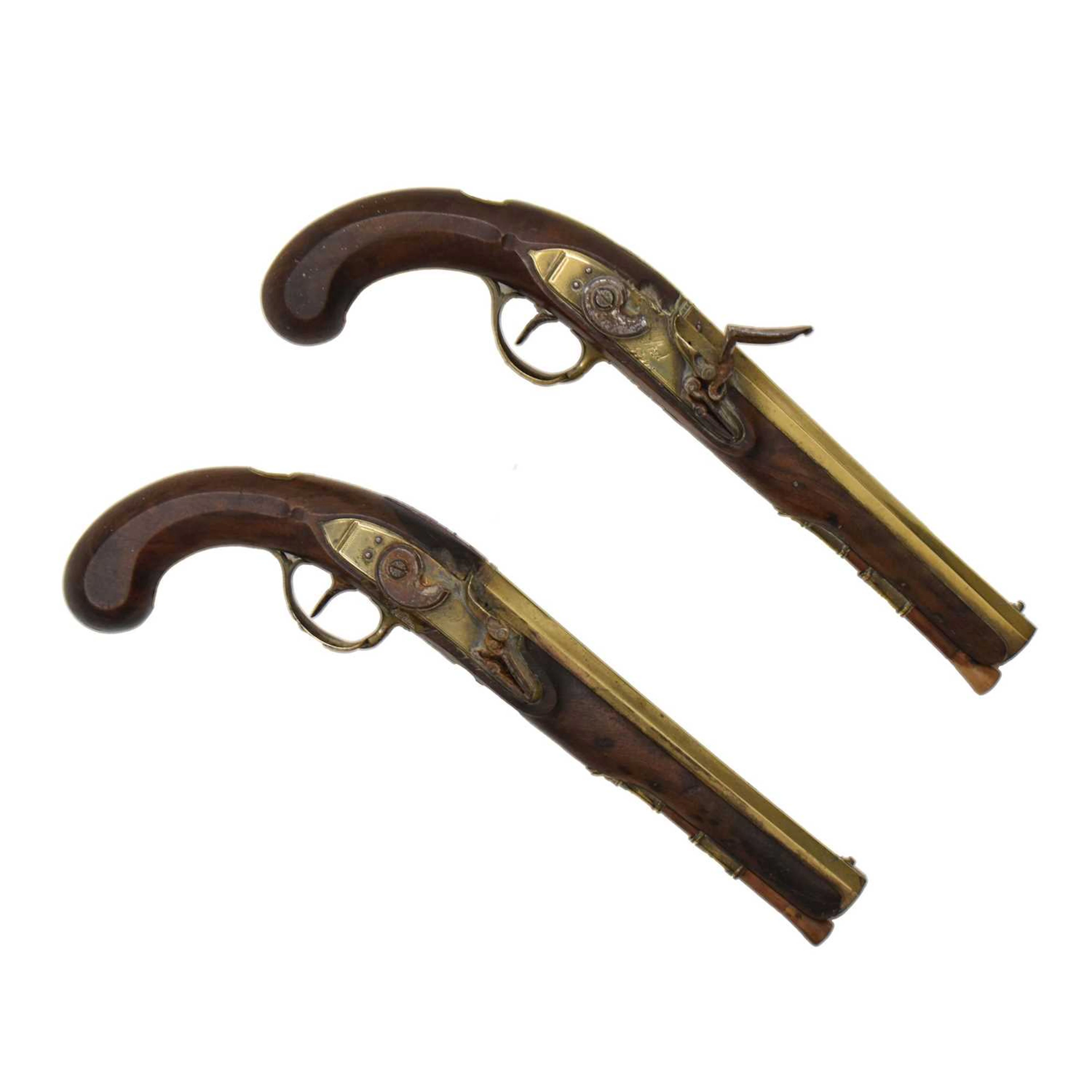 Pair of 16-bore flintlock holster pistols by Ketland & Co., circa 1780