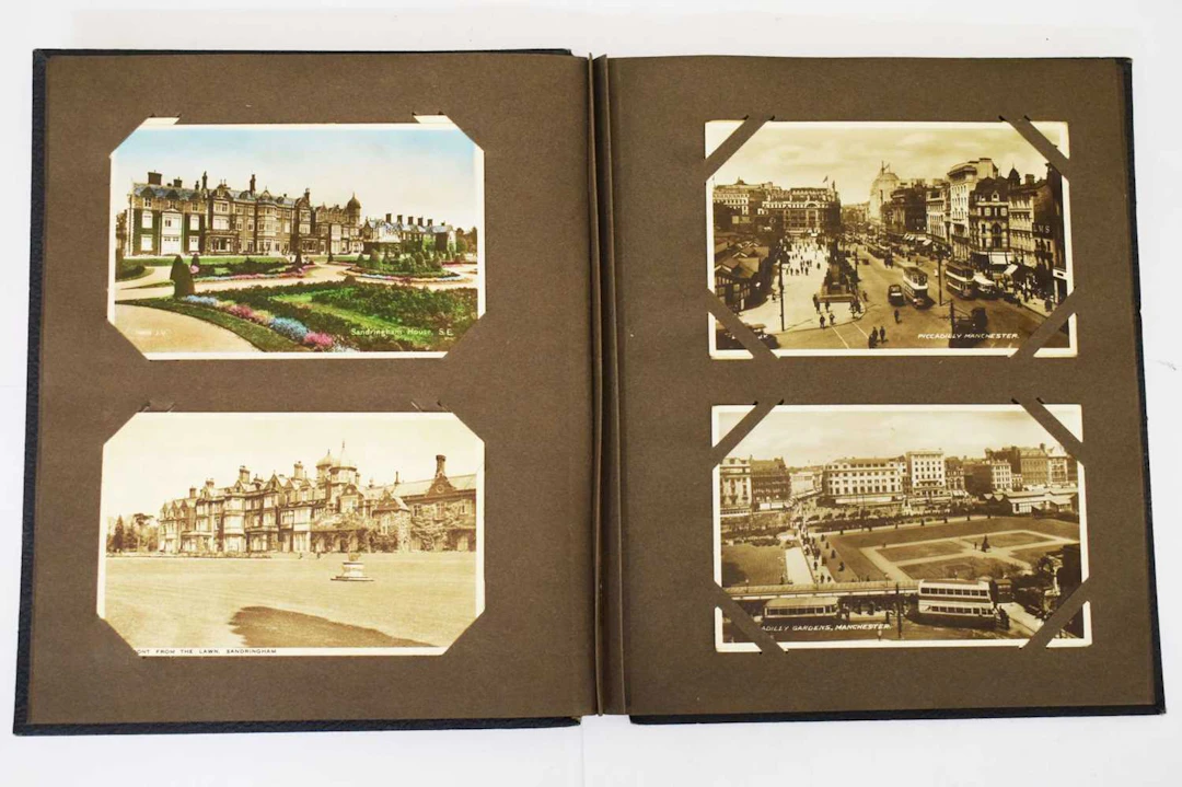 Album of mainly early 20th century postcards