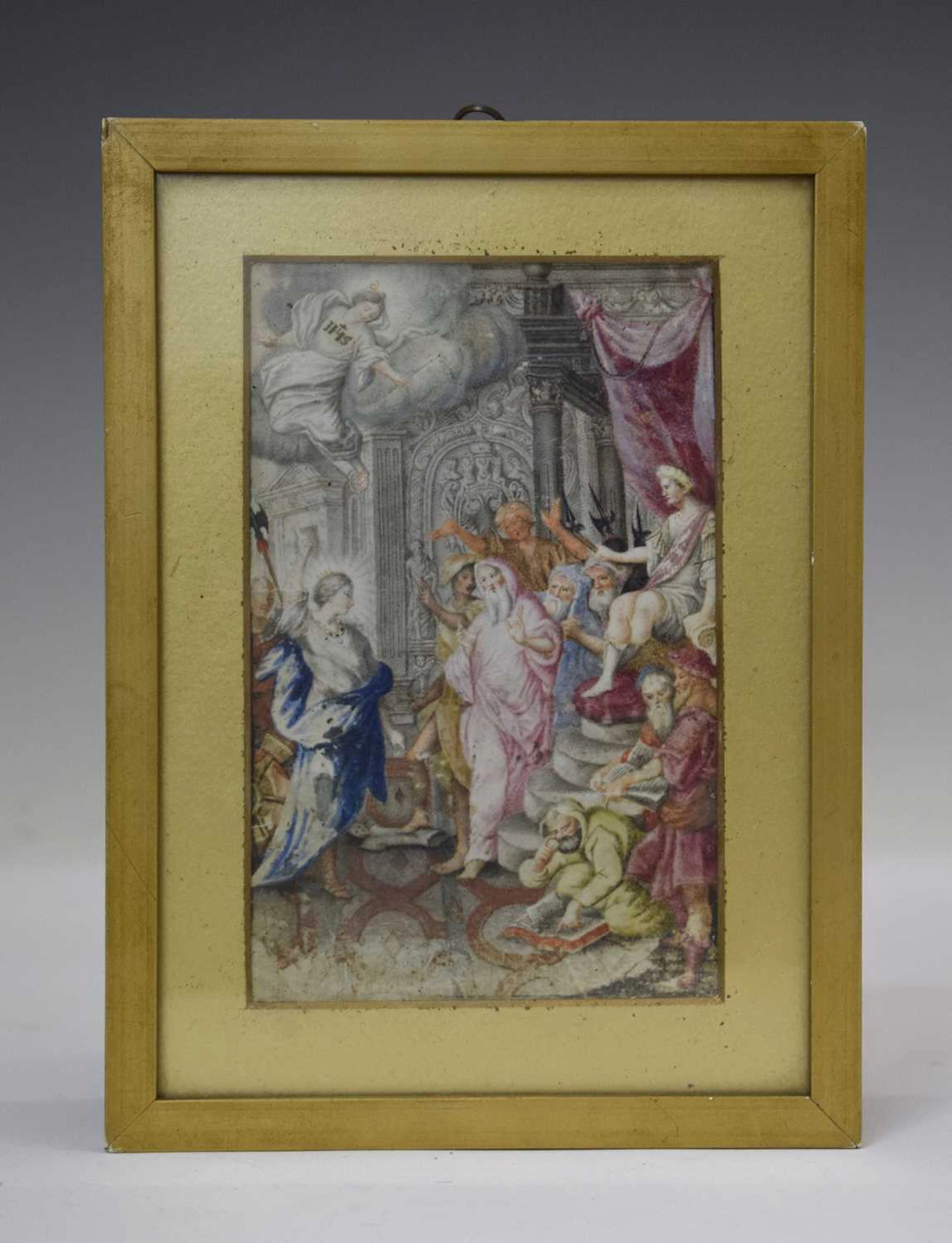 Manner of Jacob Jordaens (Flemish, 1593-1678) - Watercolour - Ecclesiastical