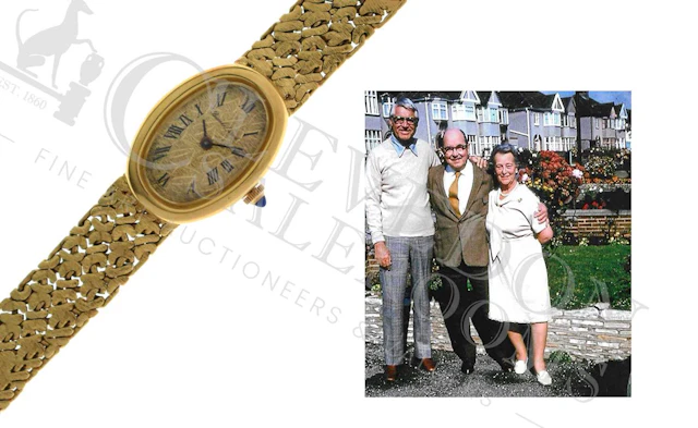 Bueche Girod - Lady's 18ct gold bracelet watch (gifted by Cary Grant)
