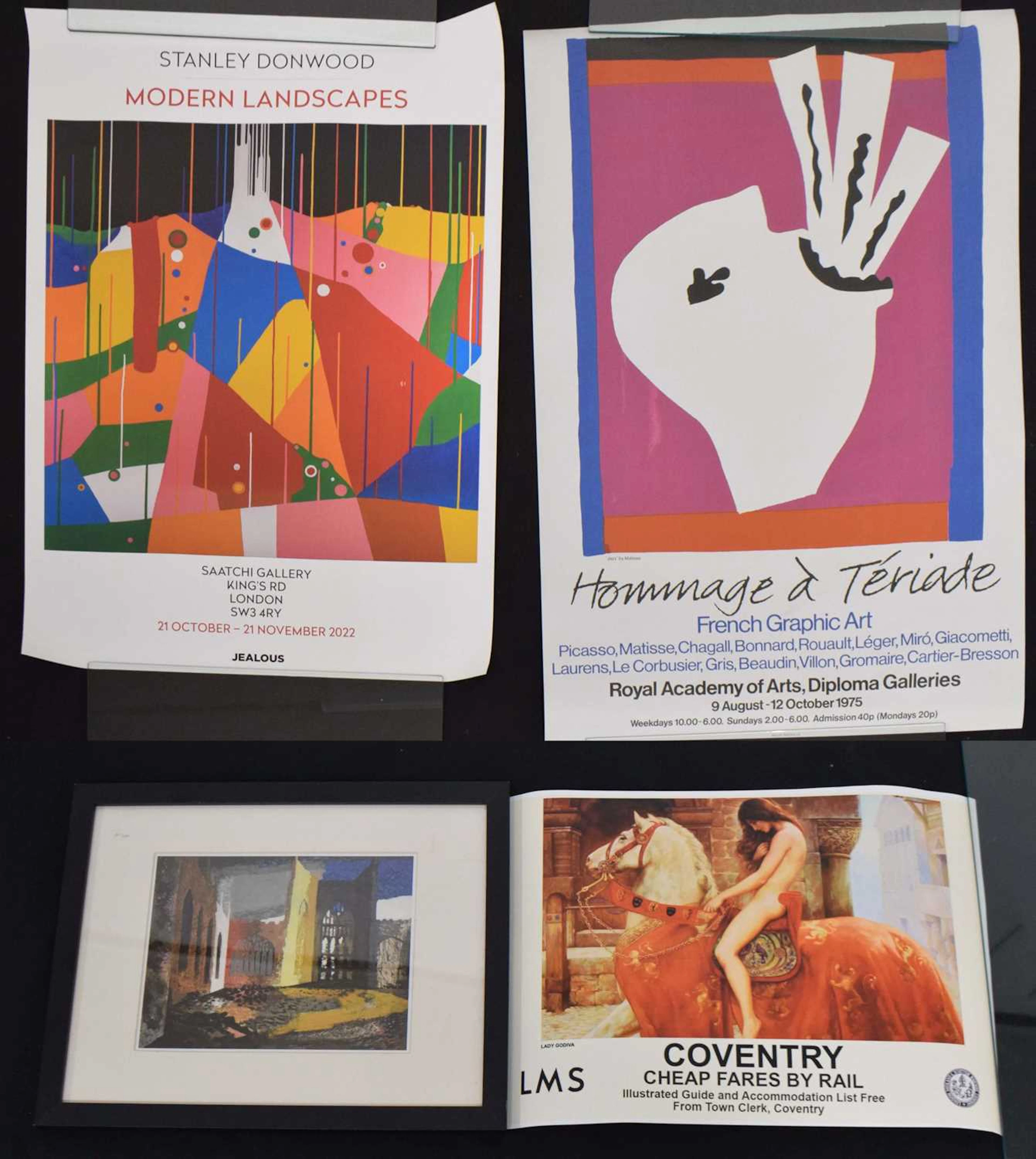 Collection of Art Gallery Exhibition poster, etc
