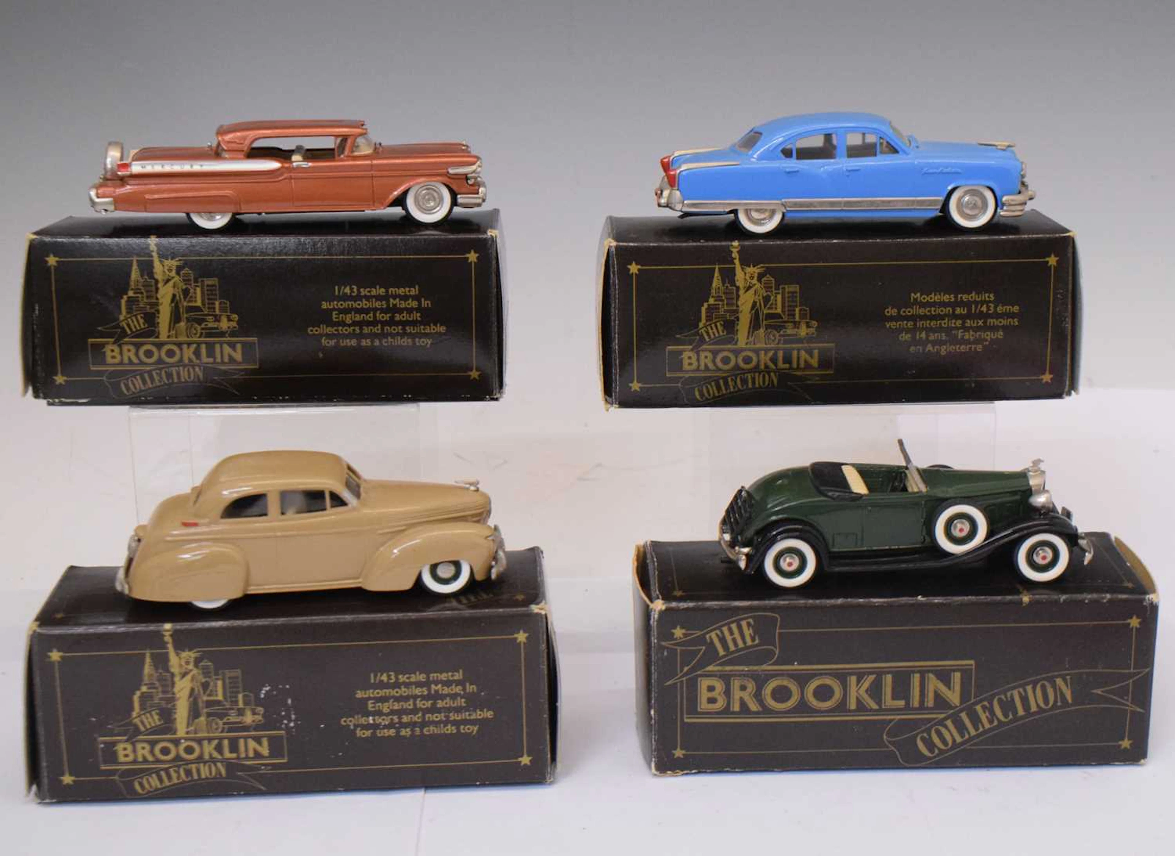 Brooklin Models - Four boxed 1:43 scale model vehicles