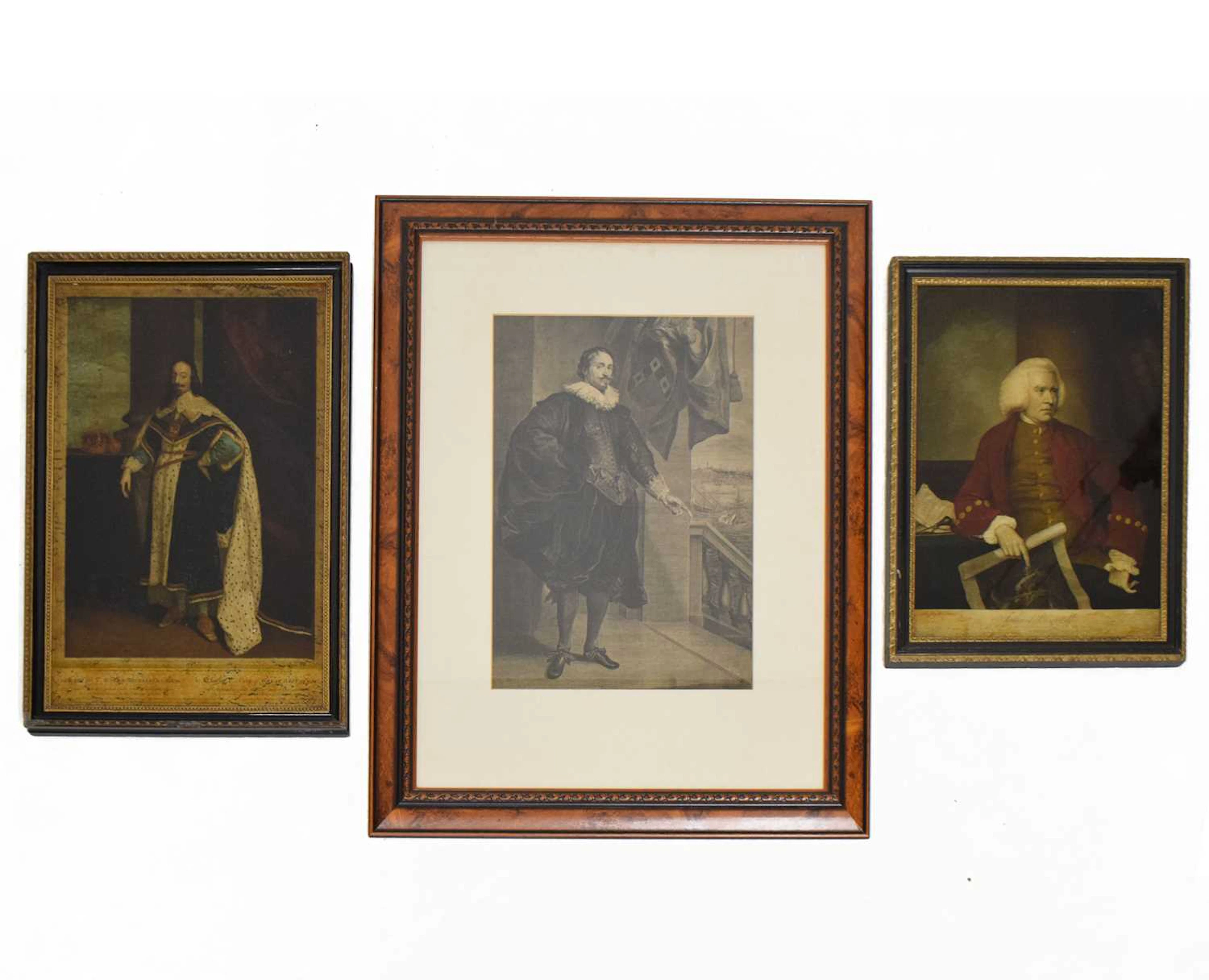 Two 19th century reverse prints on glass