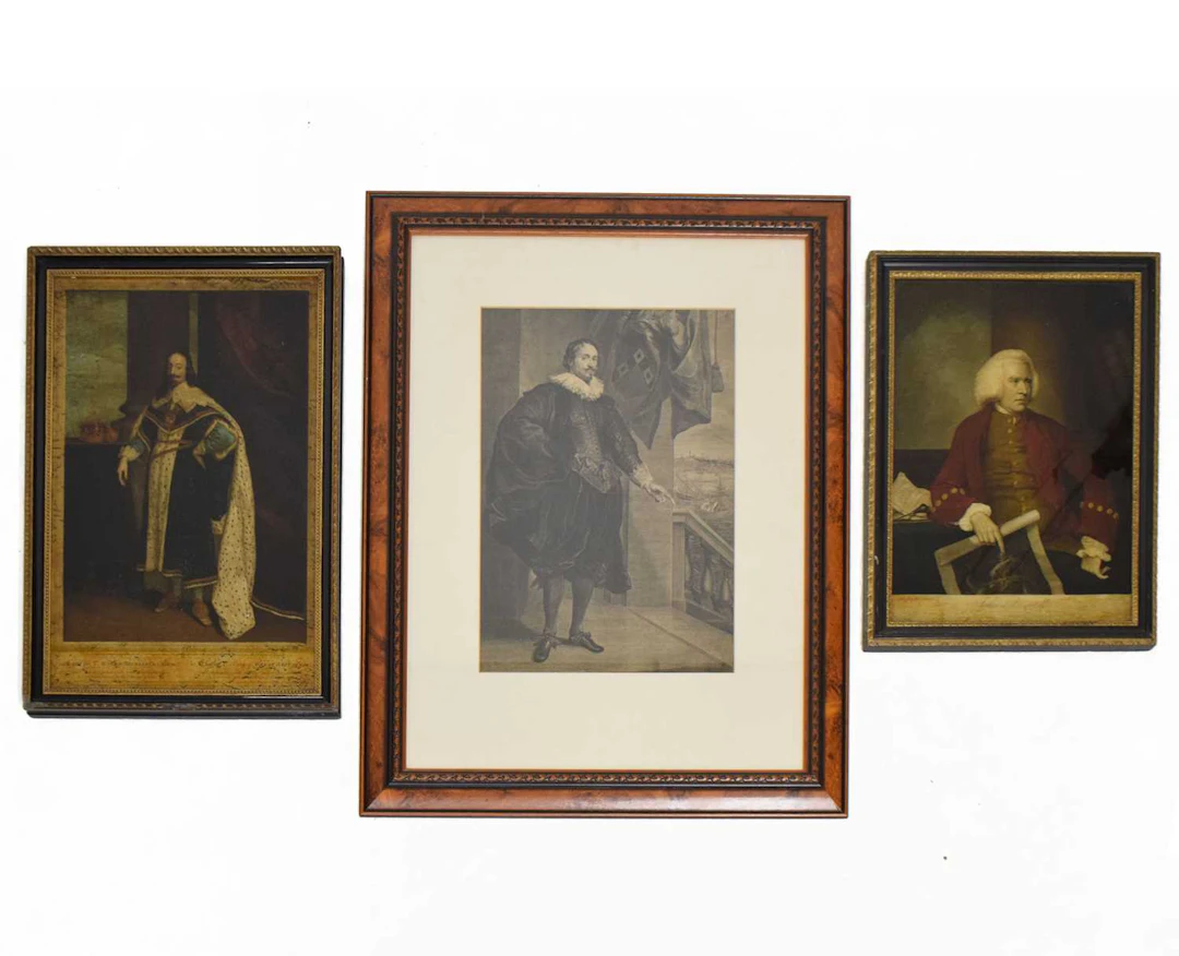 Two 19th century reverse prints on glass