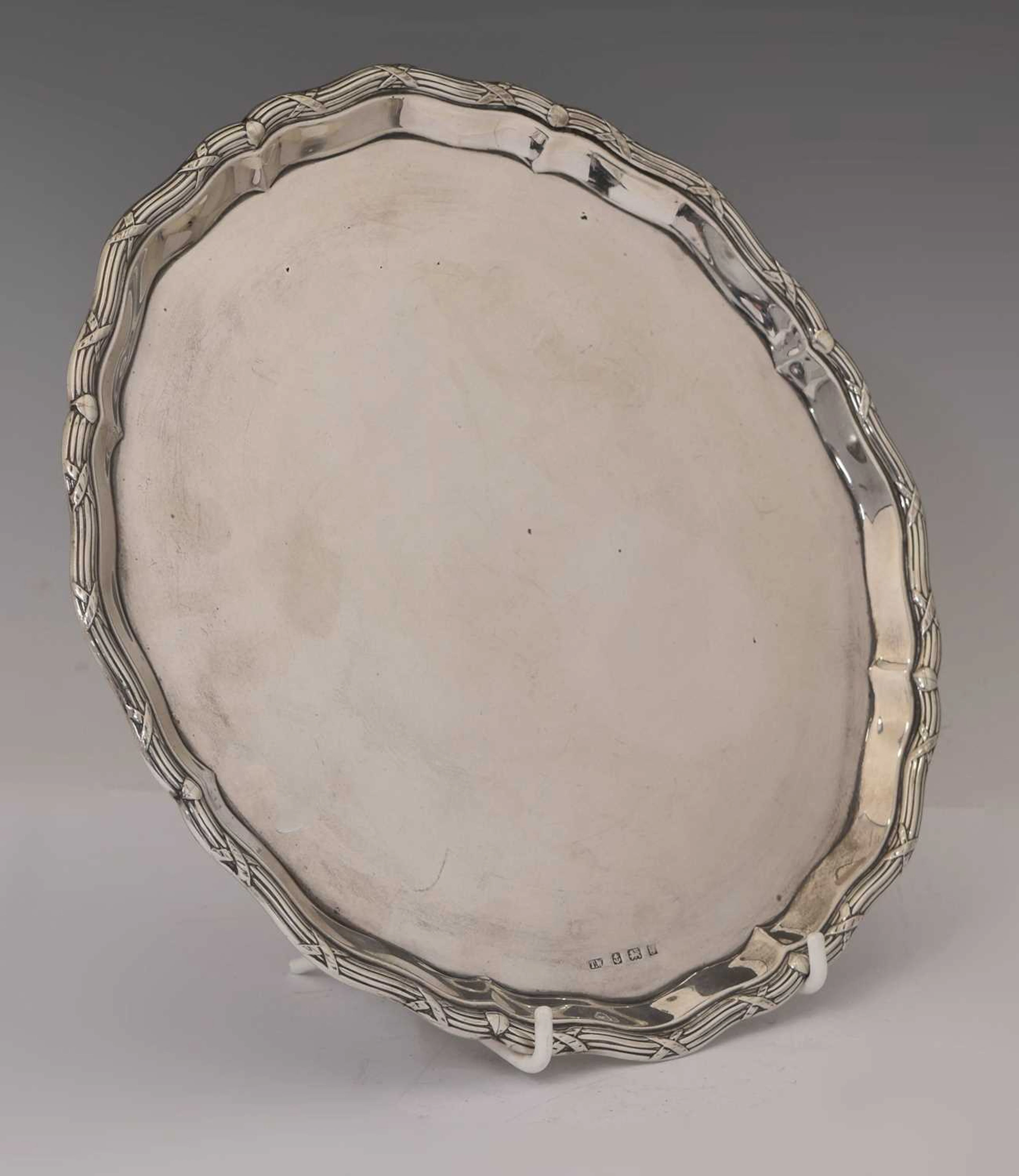Edward VII silver salver
