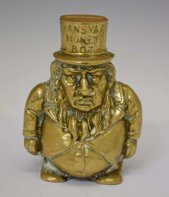 Boer War Interest - Early 20th century brass money box
