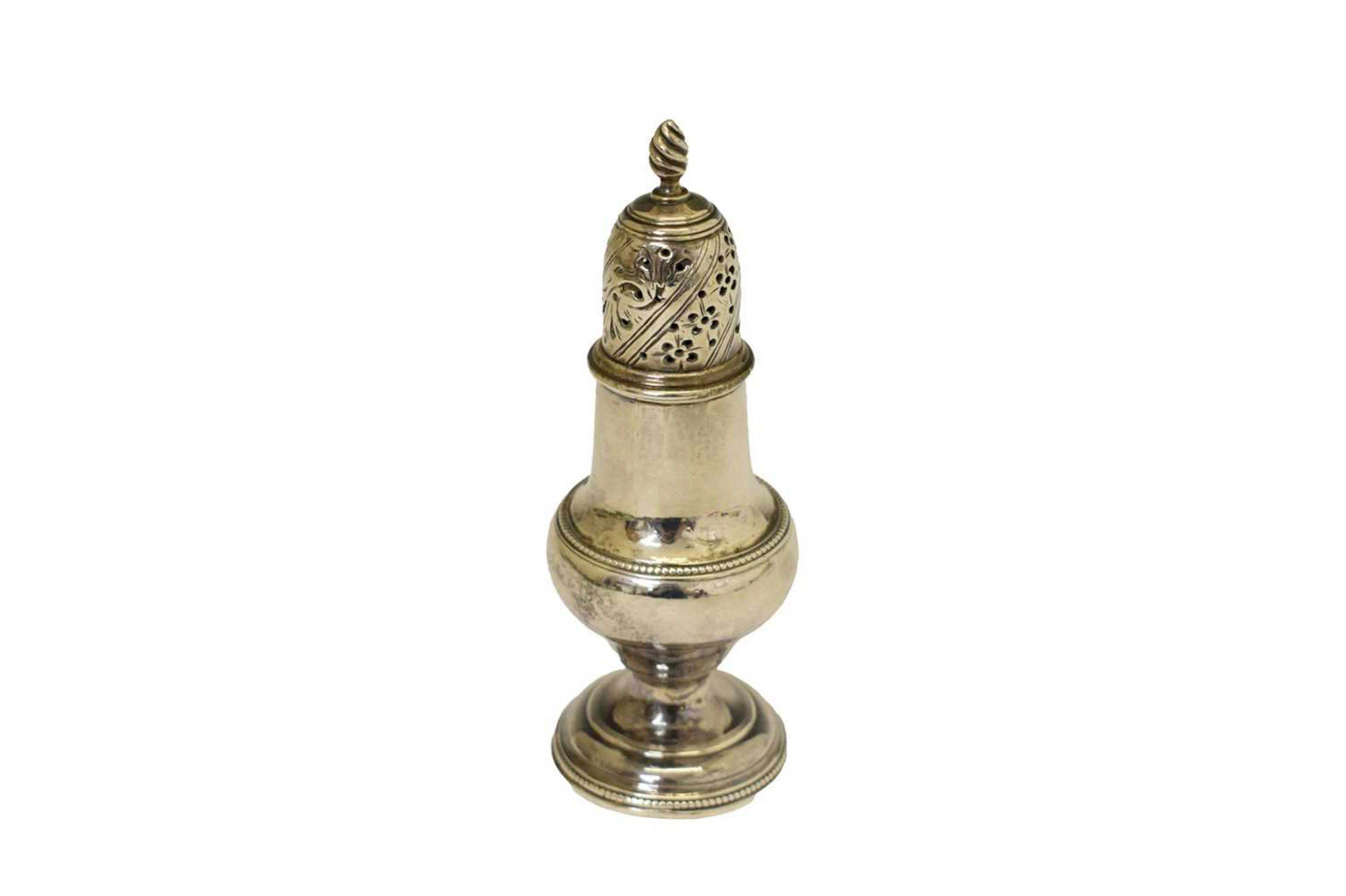George III silver sugar caster