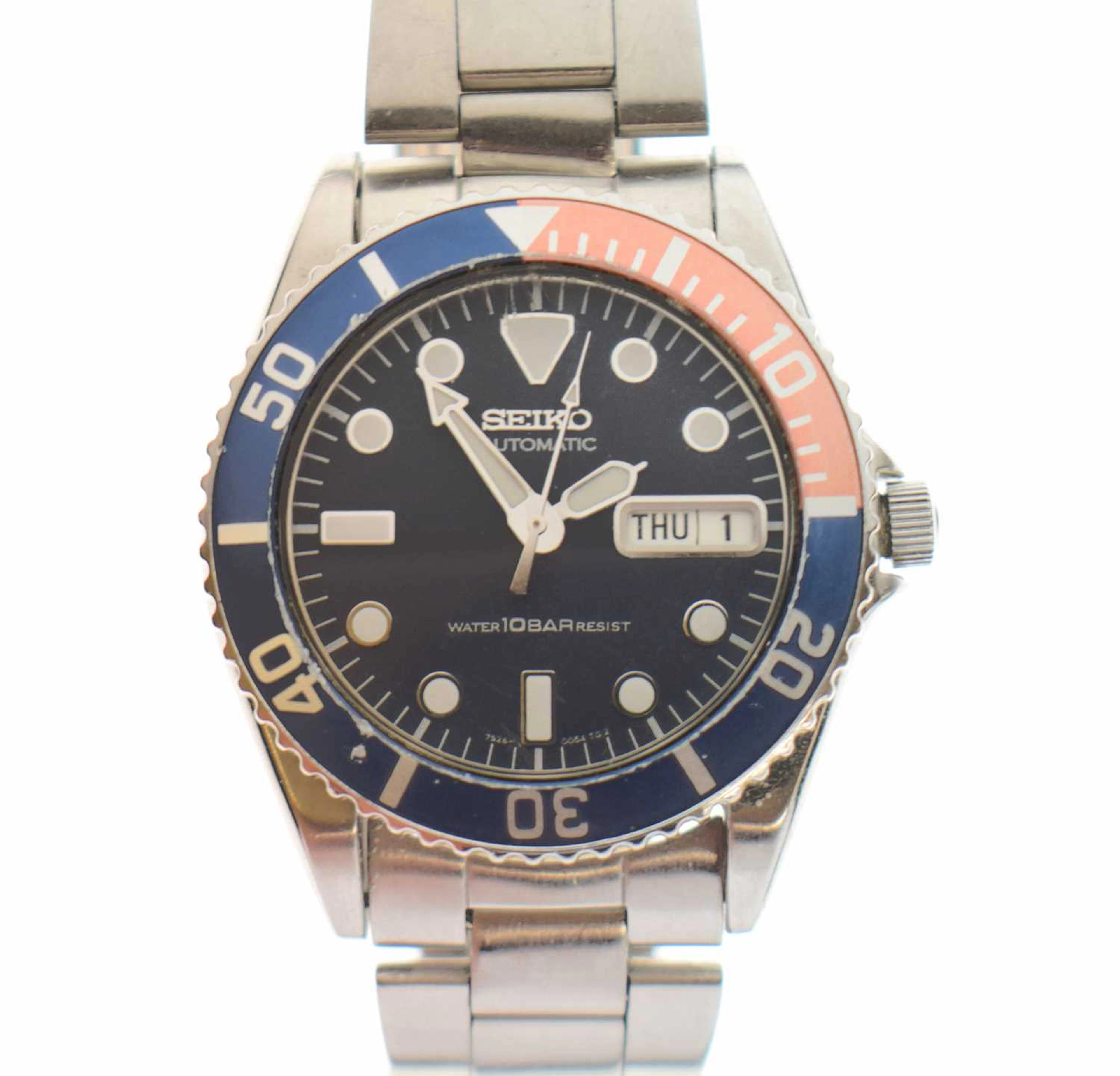 Seiko - Stainless steel diver's watch, ref. 7S26-0050