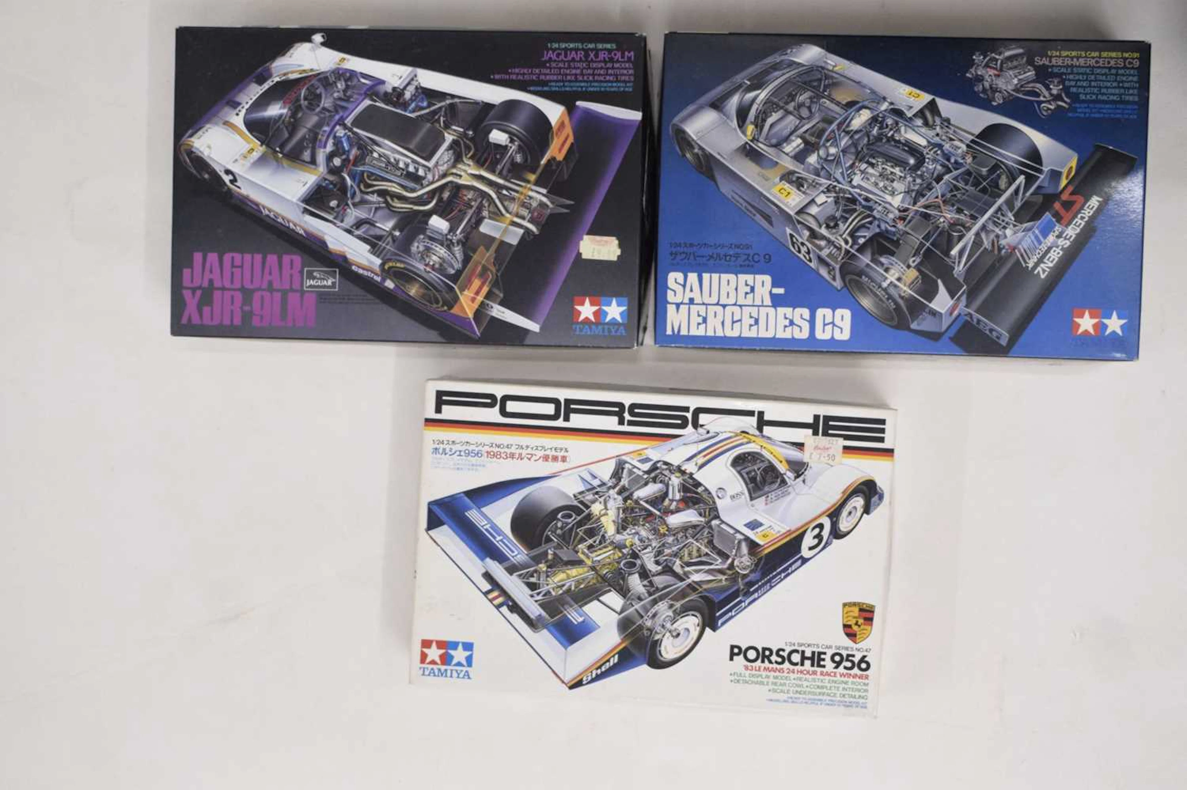 Tamiya - Three boxed scale mode kits