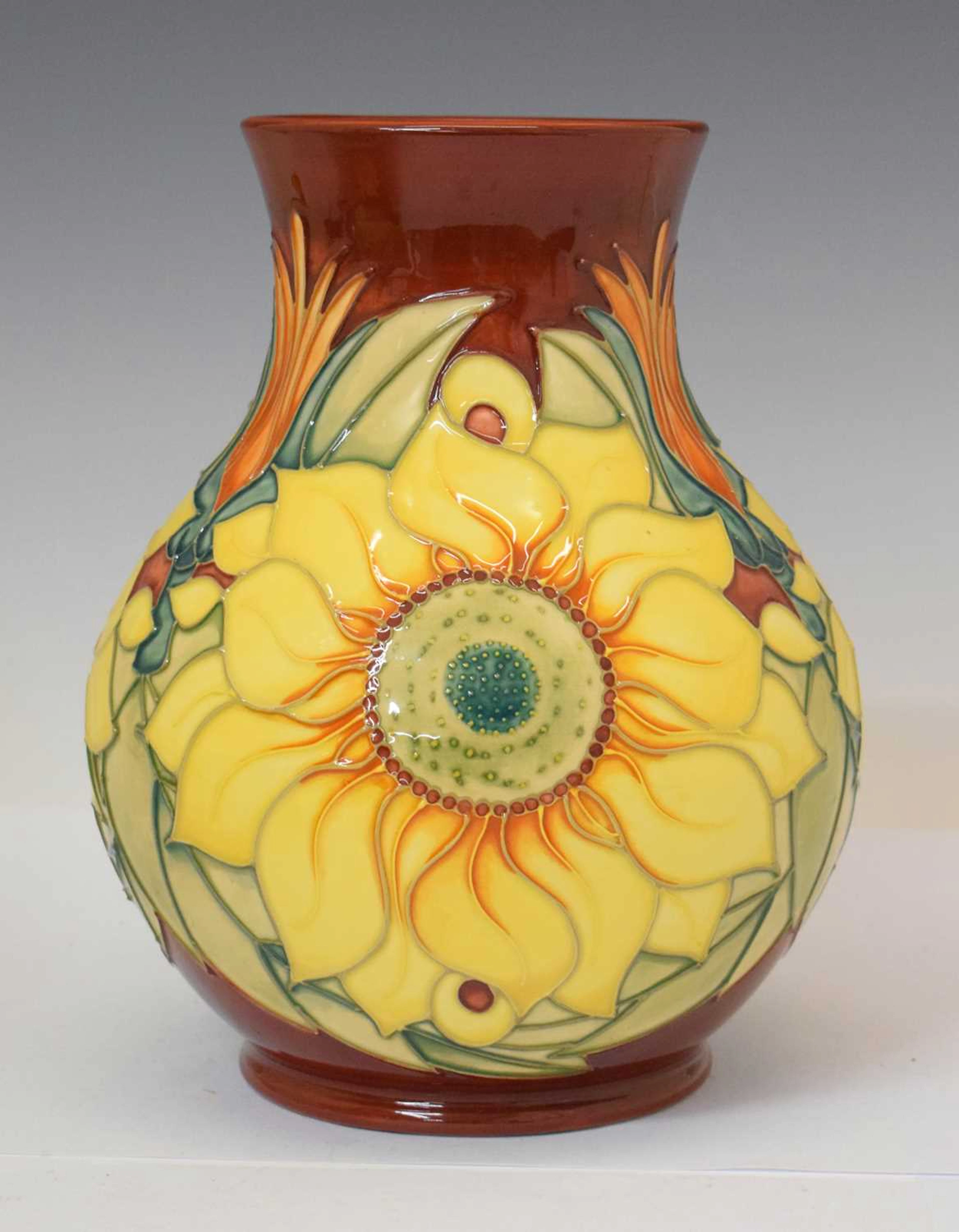 Moorcroft - Inca sunflower pattern vase