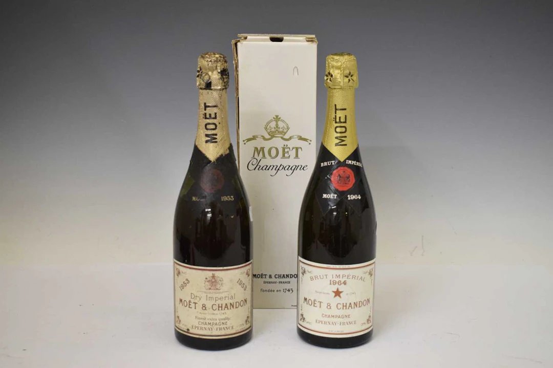Moët & Chandon Dry Imperial Vintage Champagne, 1953 and 1964 (2)