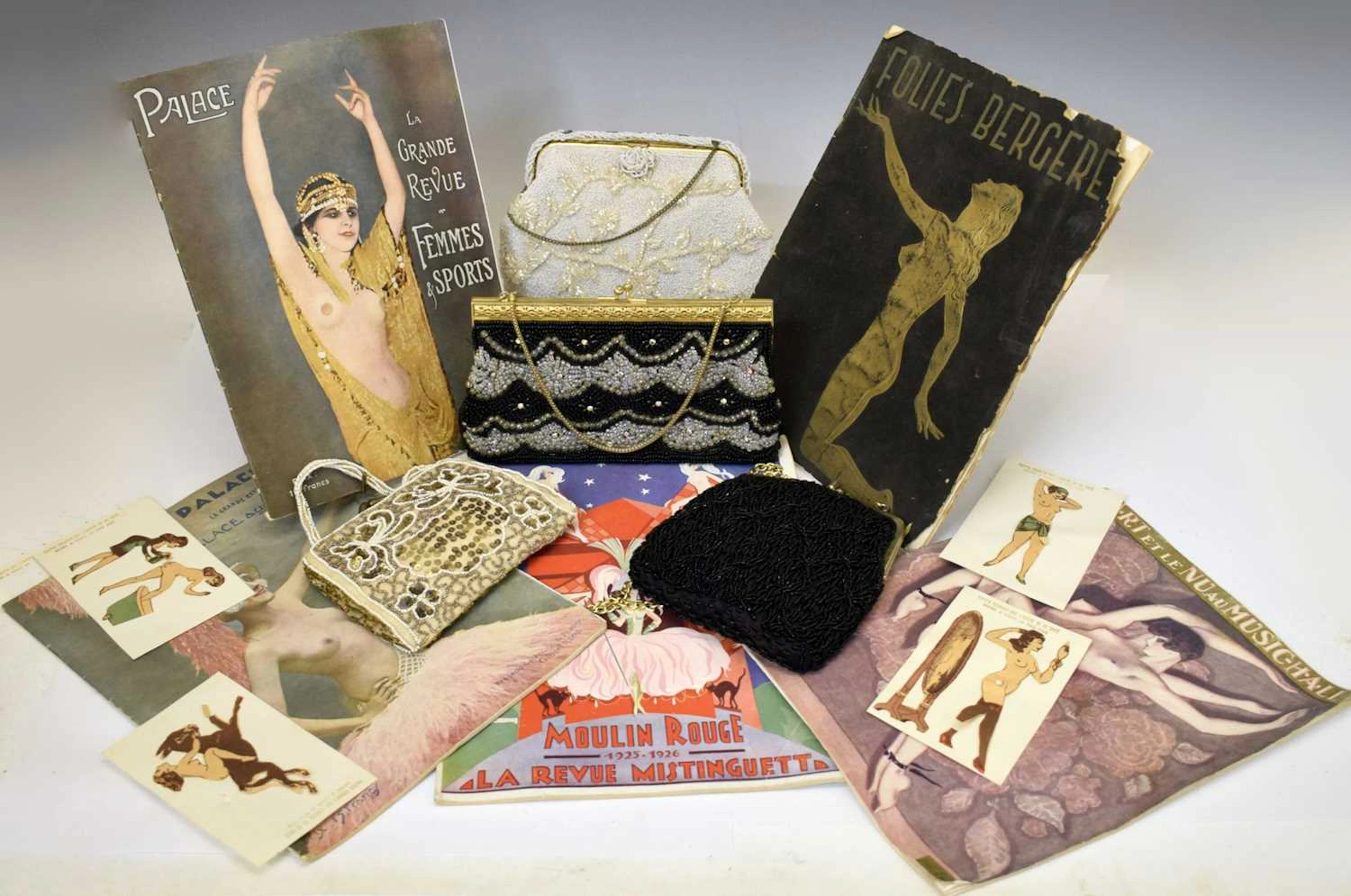 Collection of early to mid 20th century French 'glamour' ephemera