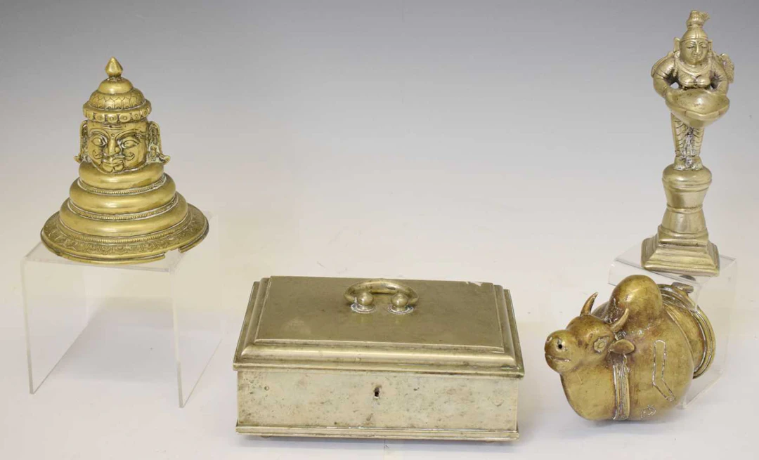 Four items of Indian metalwork