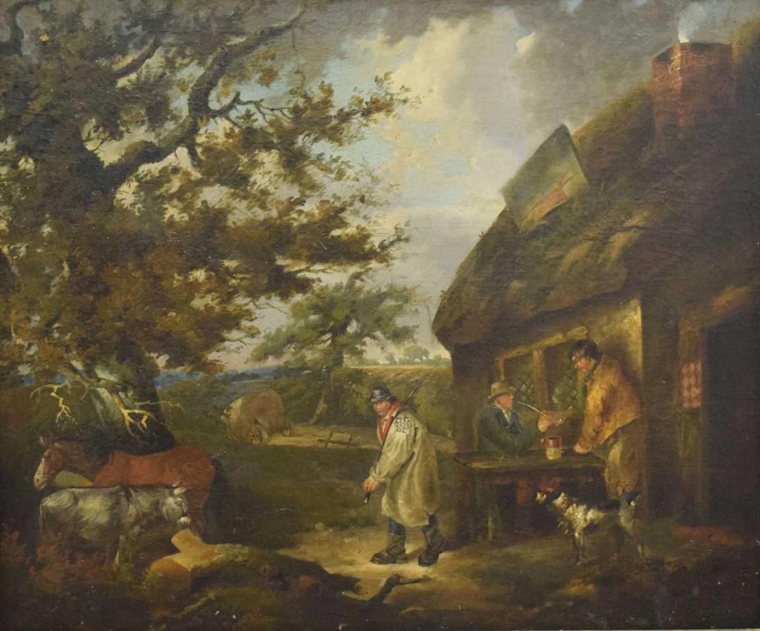Follower of George Morland (British, 1763-1804) - Oil on canvas -