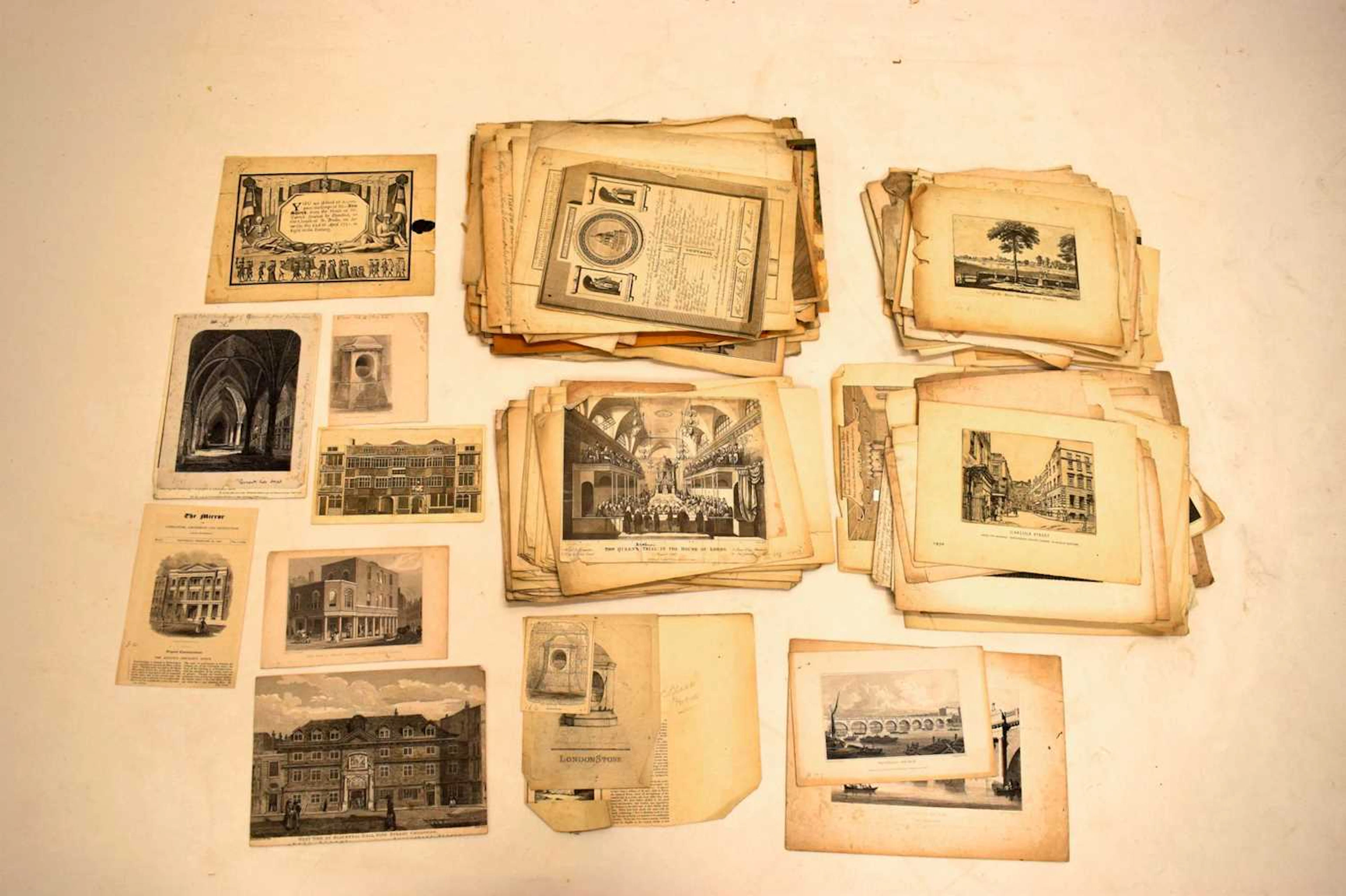 London Interest - Large collection of 18th and early 19th century