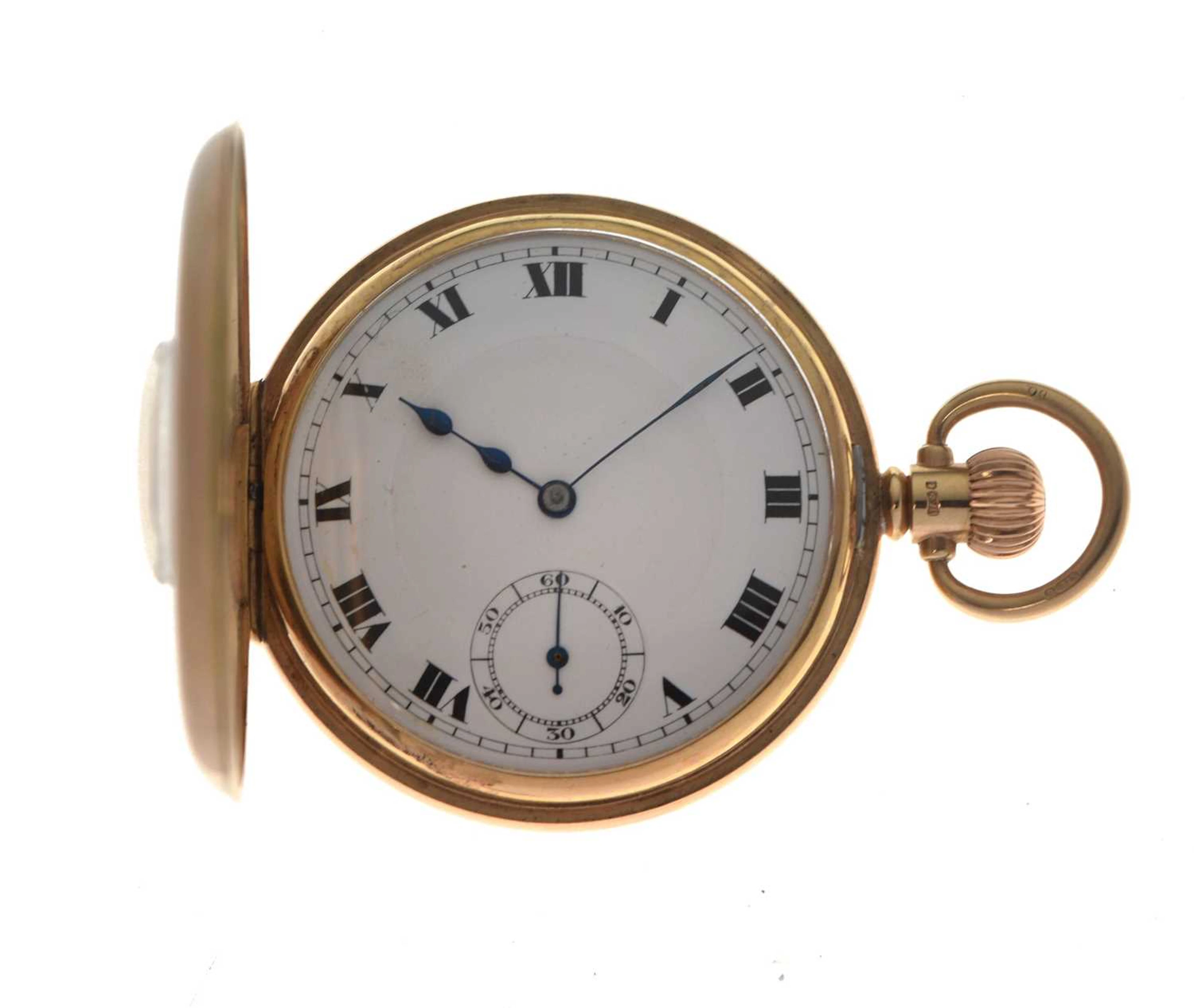 Marvin - George V 9ct gold half hunter pocket watch