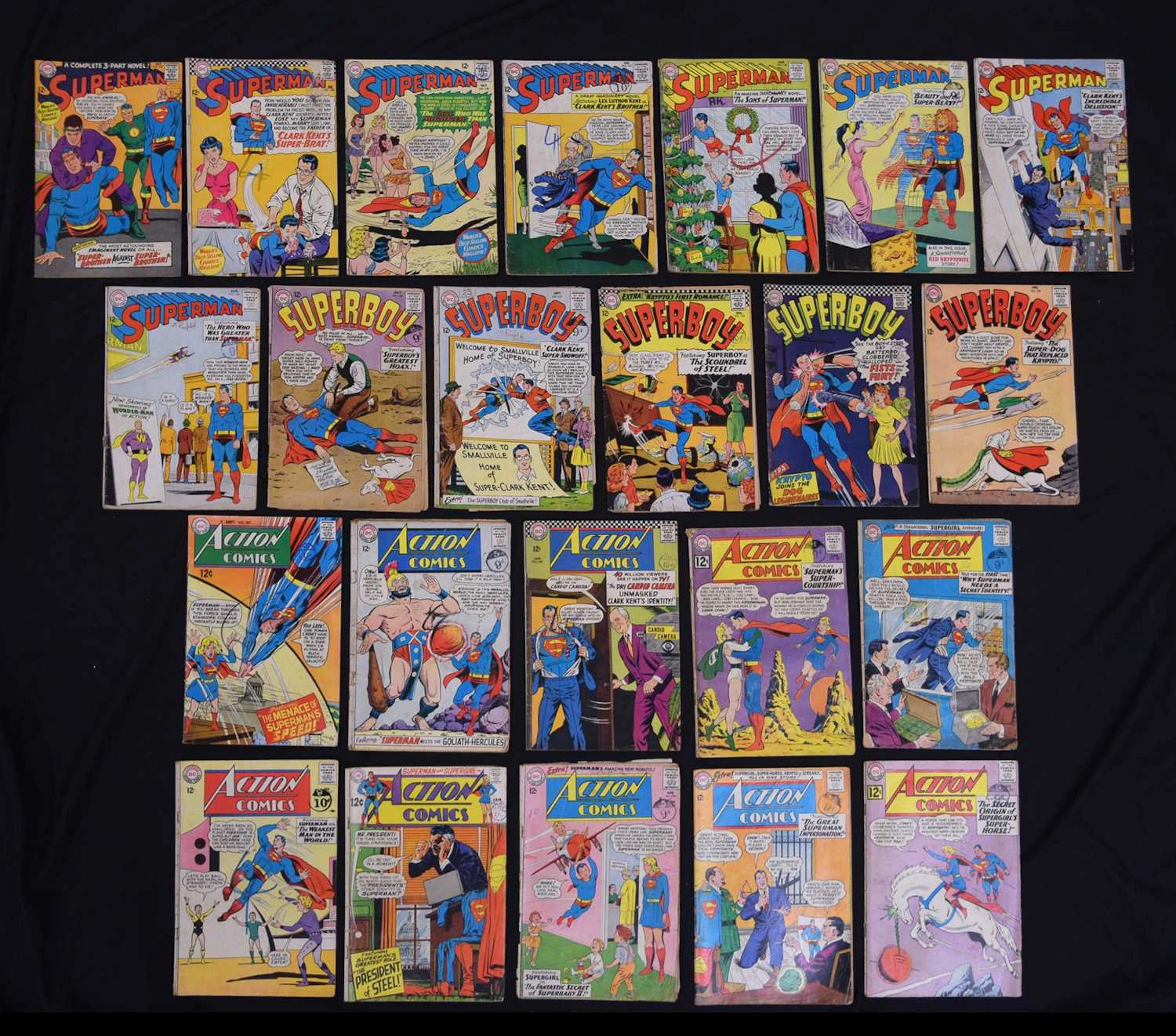 Collection of twenty-three 1960s DC Superman comics