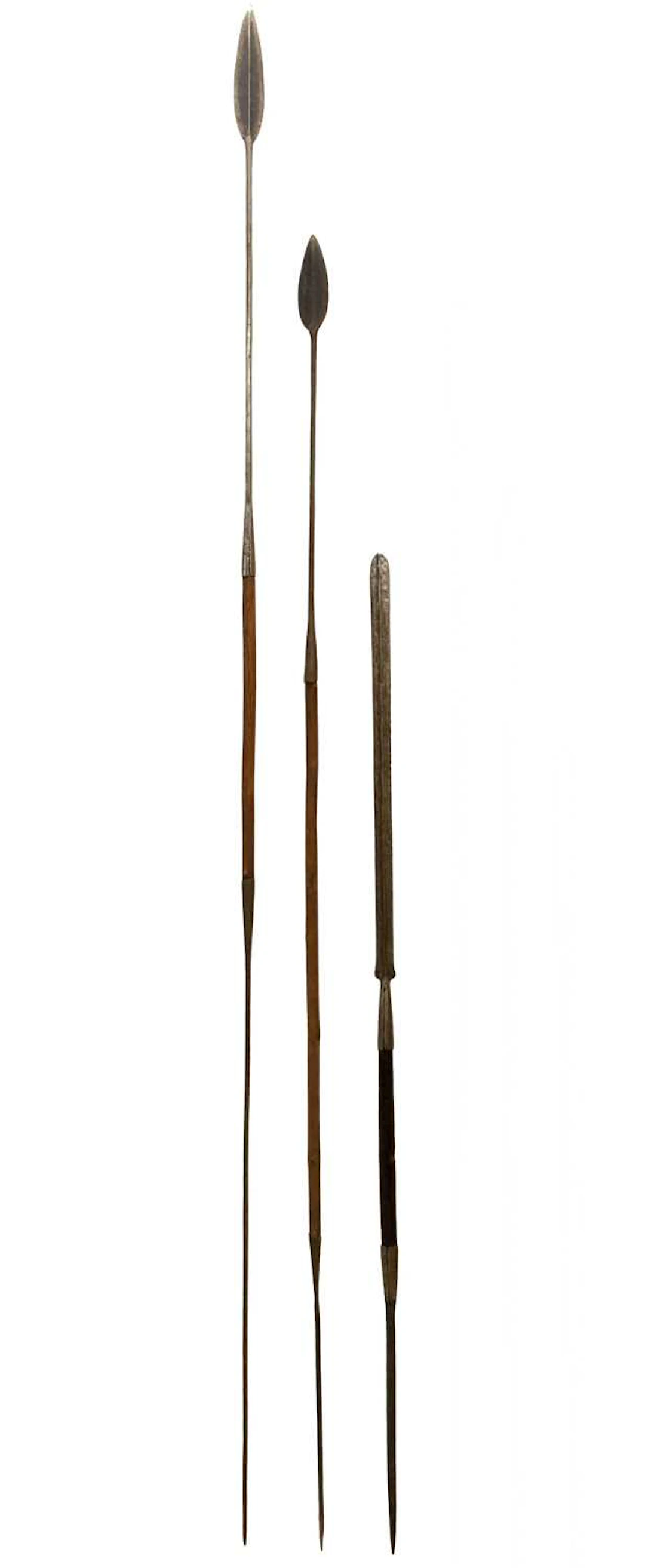 Ethnographica - Three early 20th century Maasai spears