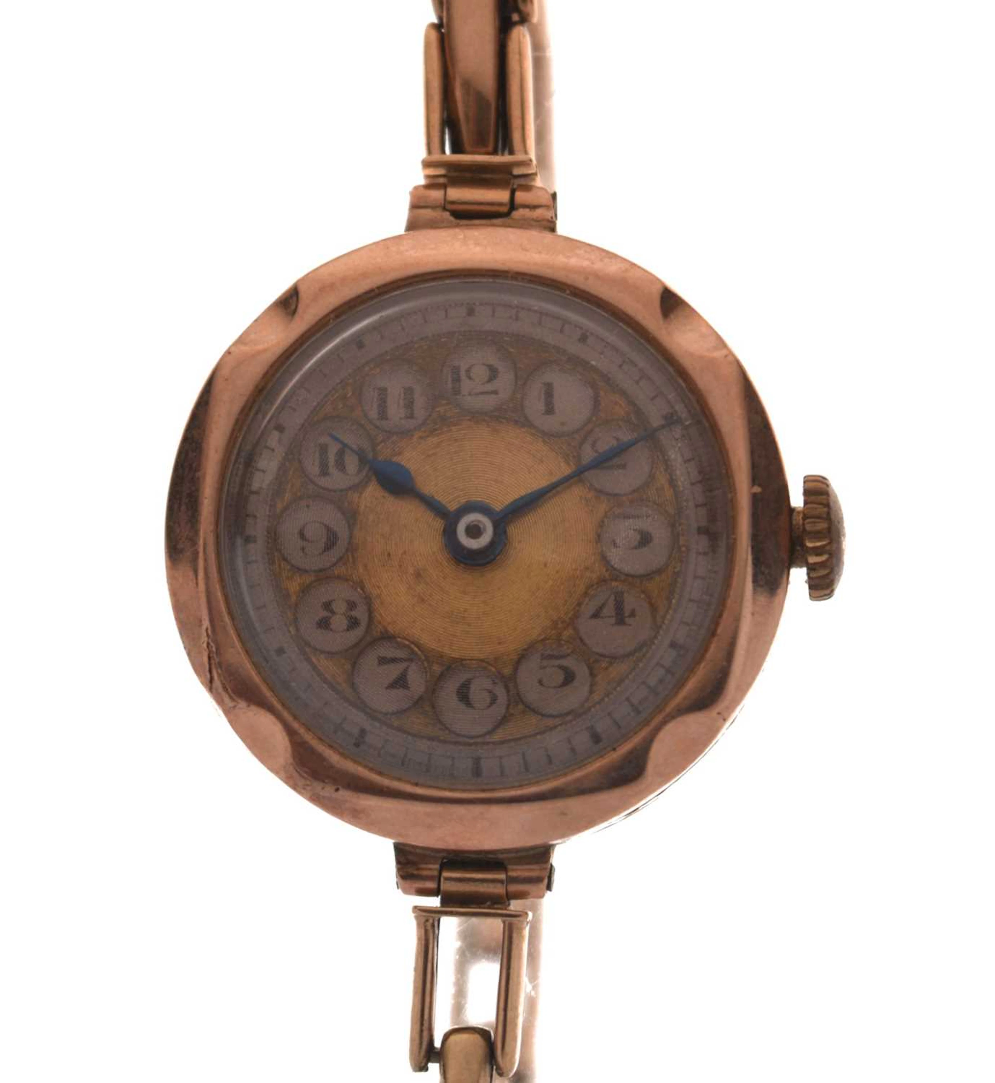 Pinnacle - 1920s 9ct rose gold wristwatch