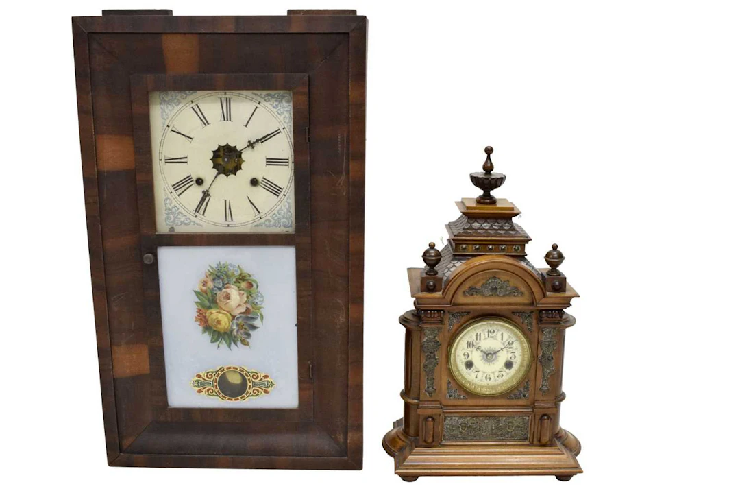 Early 20th century German mantel clock, Hamburg American Clock Co.