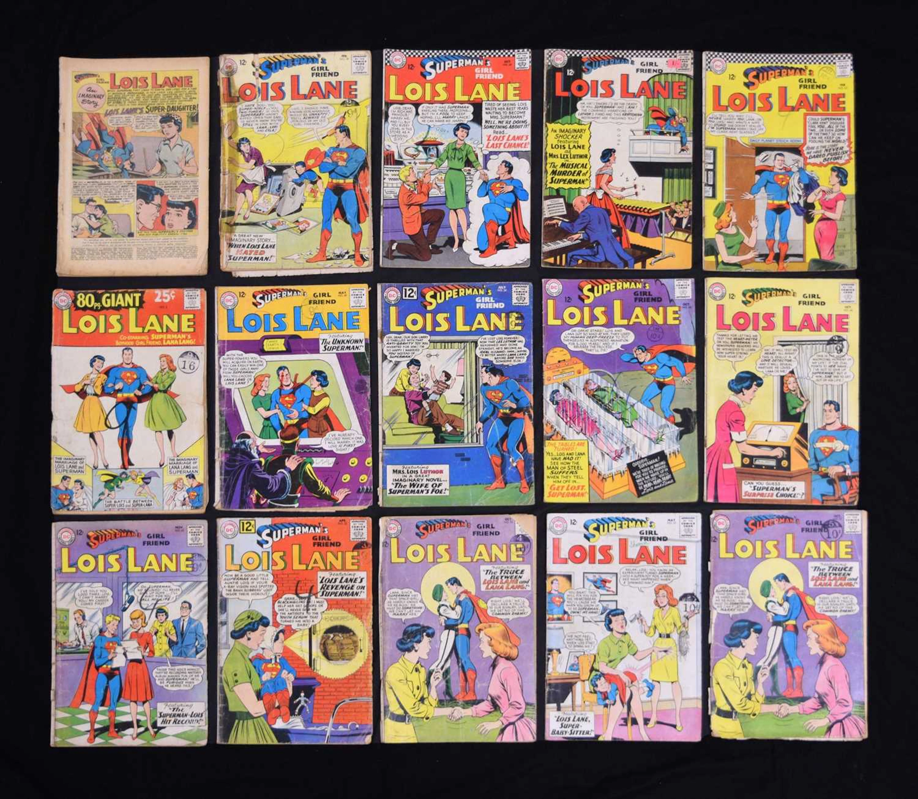Collection of 1960s DC Superman's Girlfriend Lois Lane comics