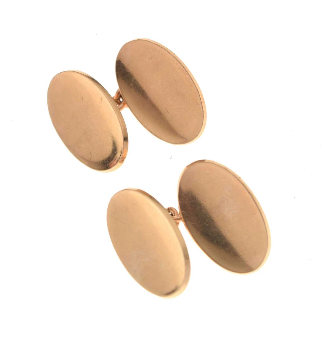 Pair of 9ct gold cufflinks