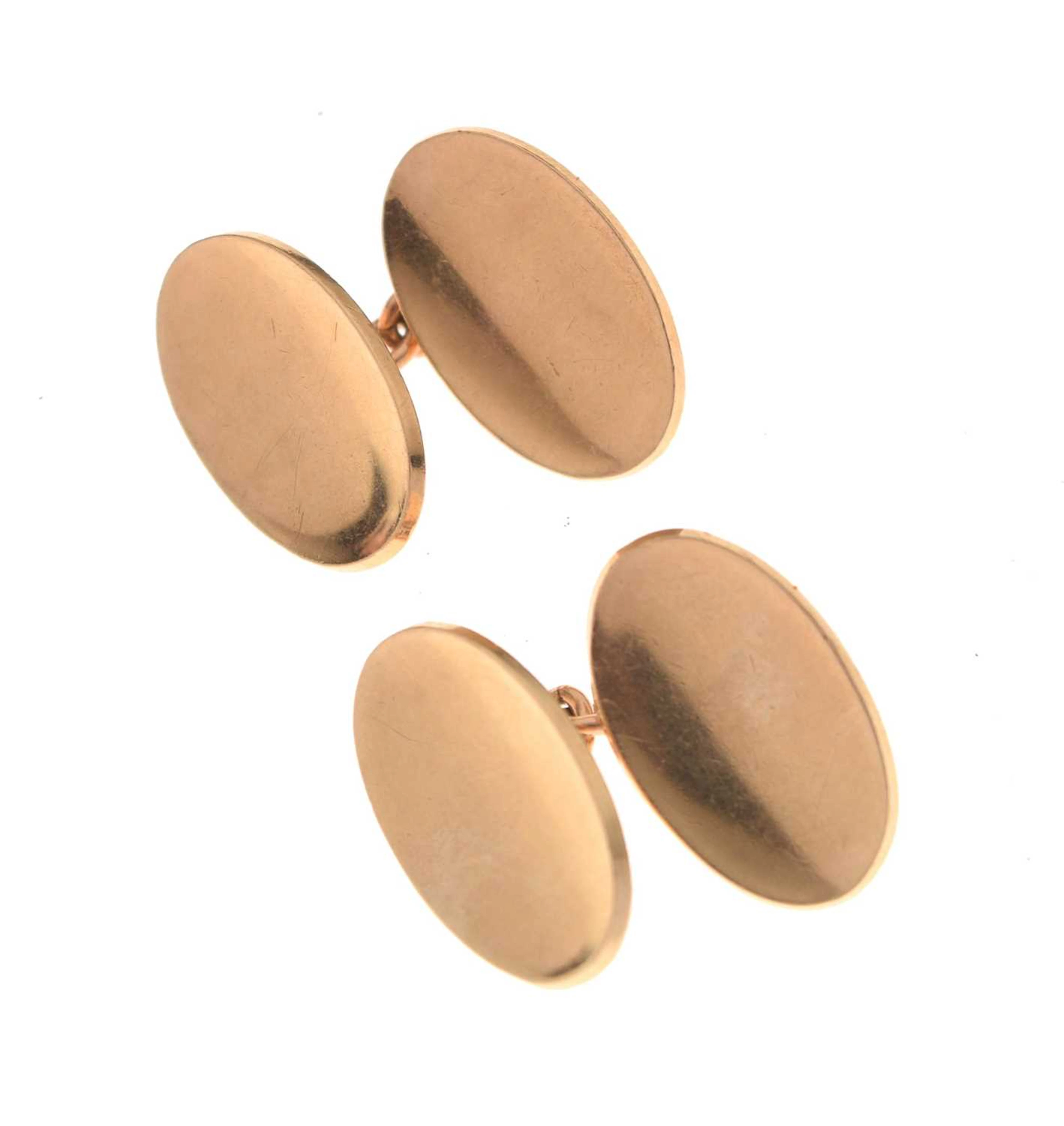 Pair of 9ct gold cufflinks