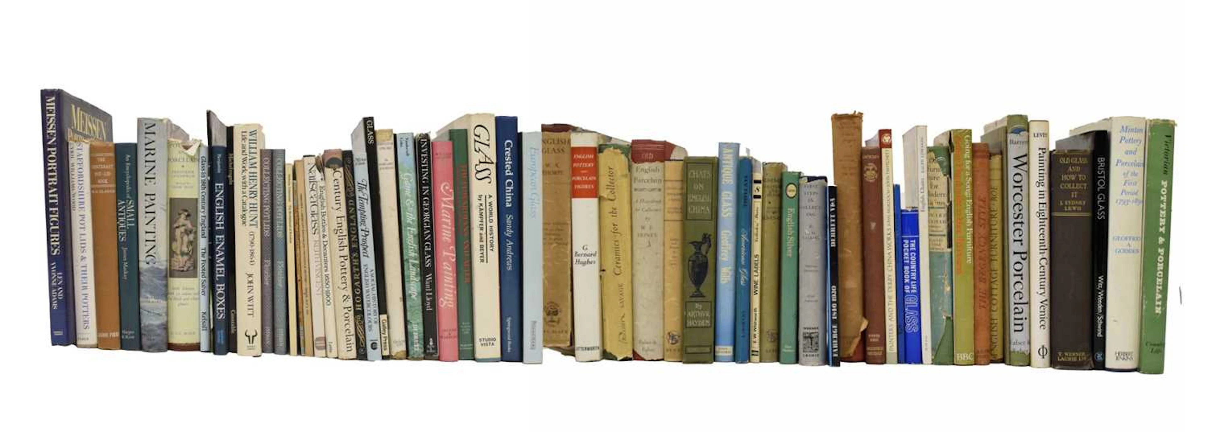 Collection of books relating to antiques