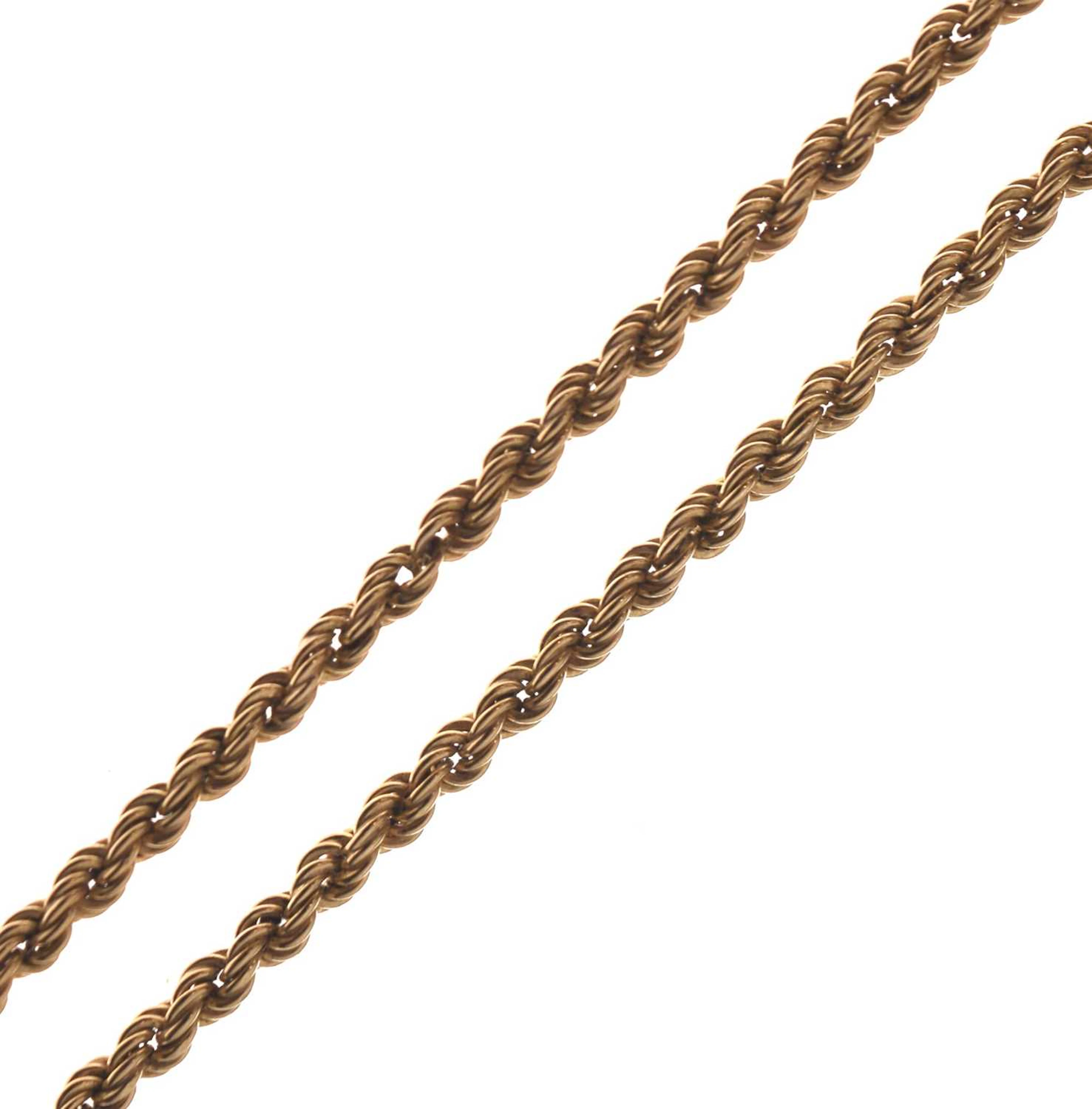 9ct gold rope link necklace