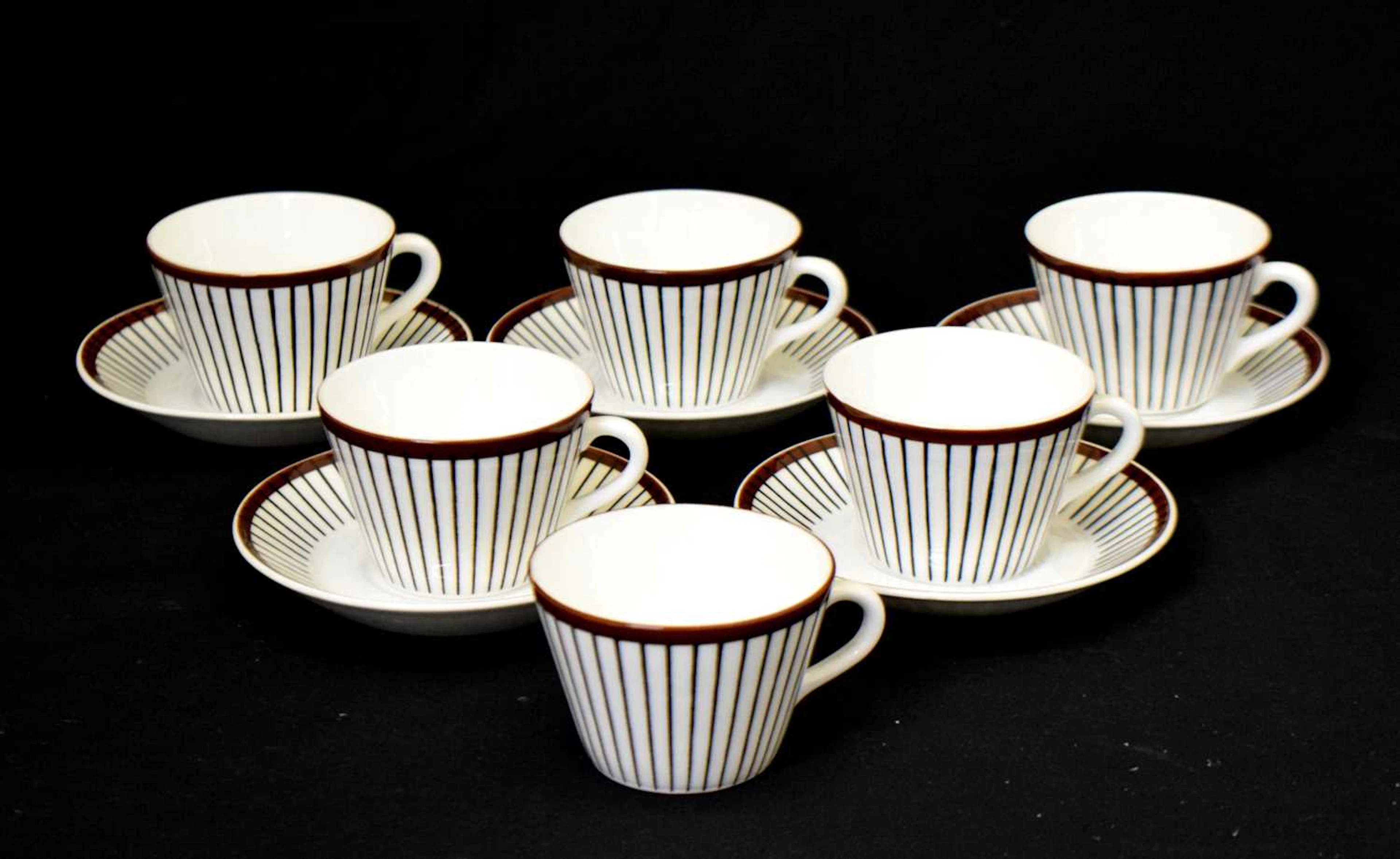 Stig Lindberg for Gustavsberg - Benporslin 'Spisa Ribb' pattern Swedish