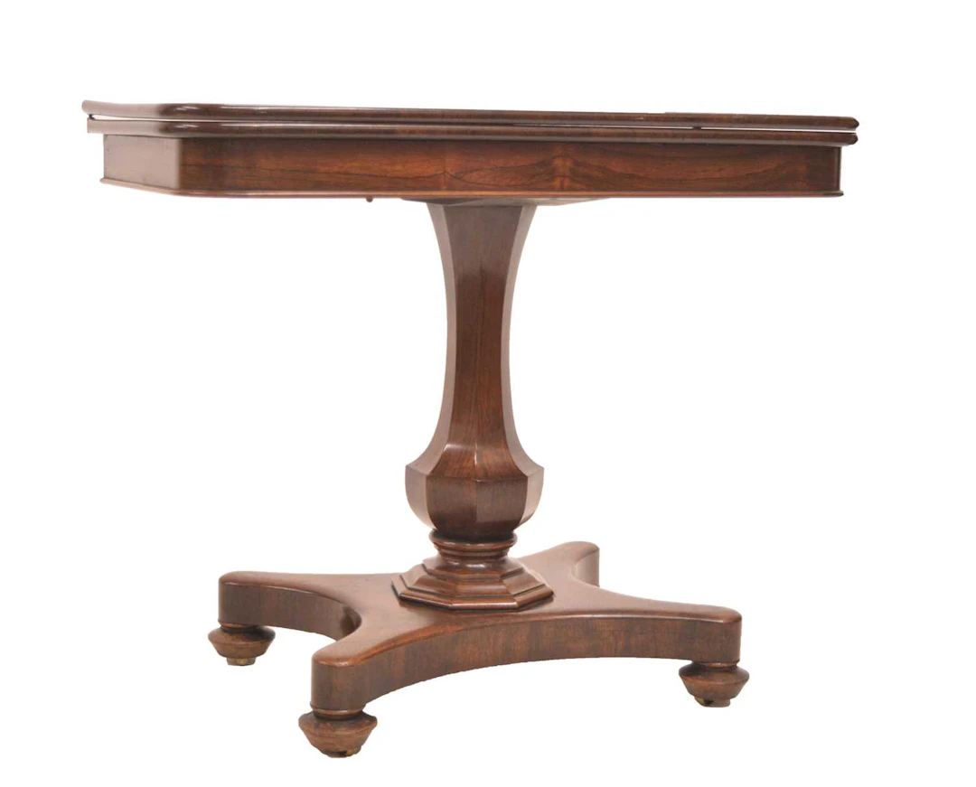 Victorian rosewood fold over tea table