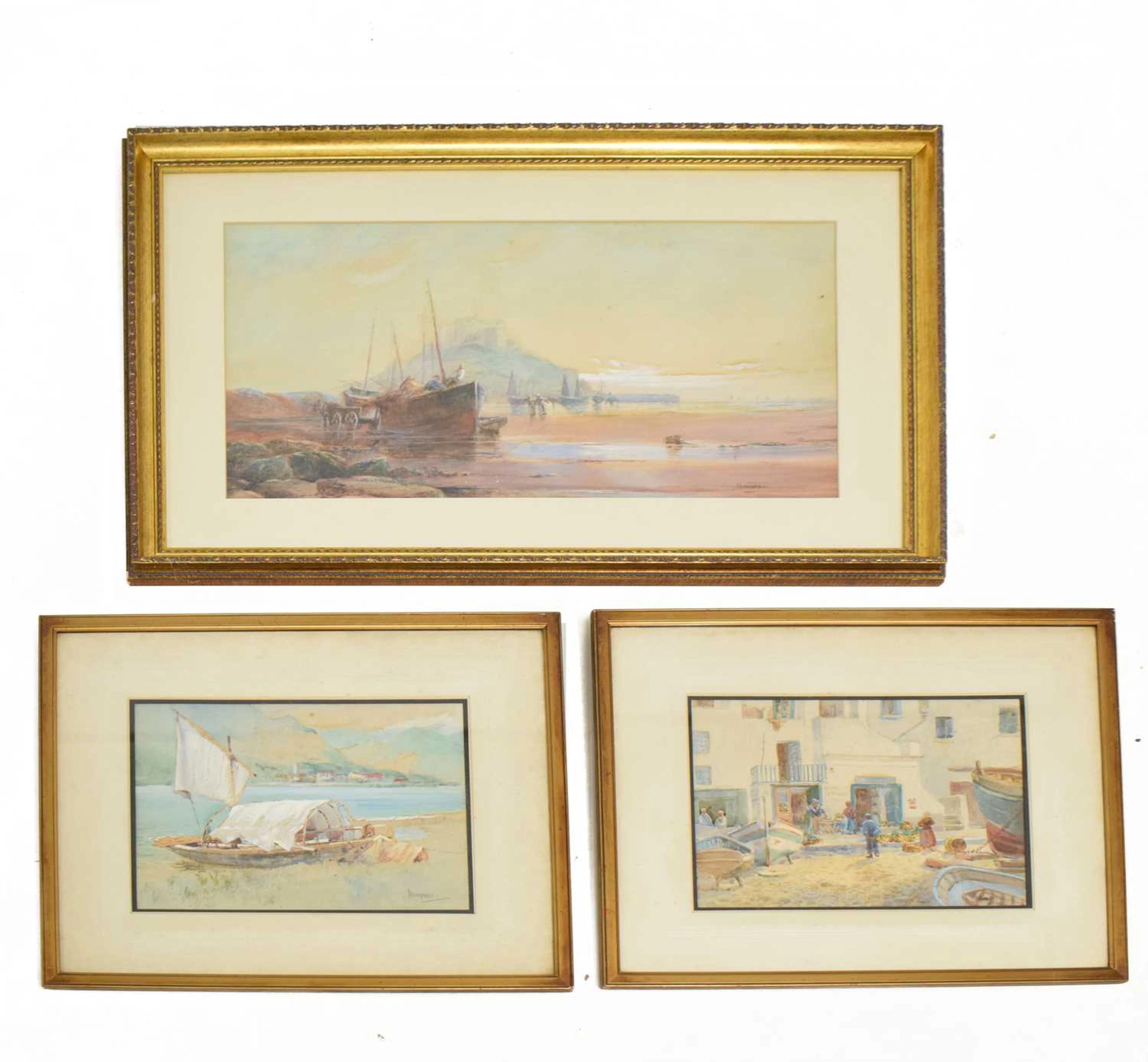 Charles Edward Hannaford (British, 1863-1955) - Three watercolours