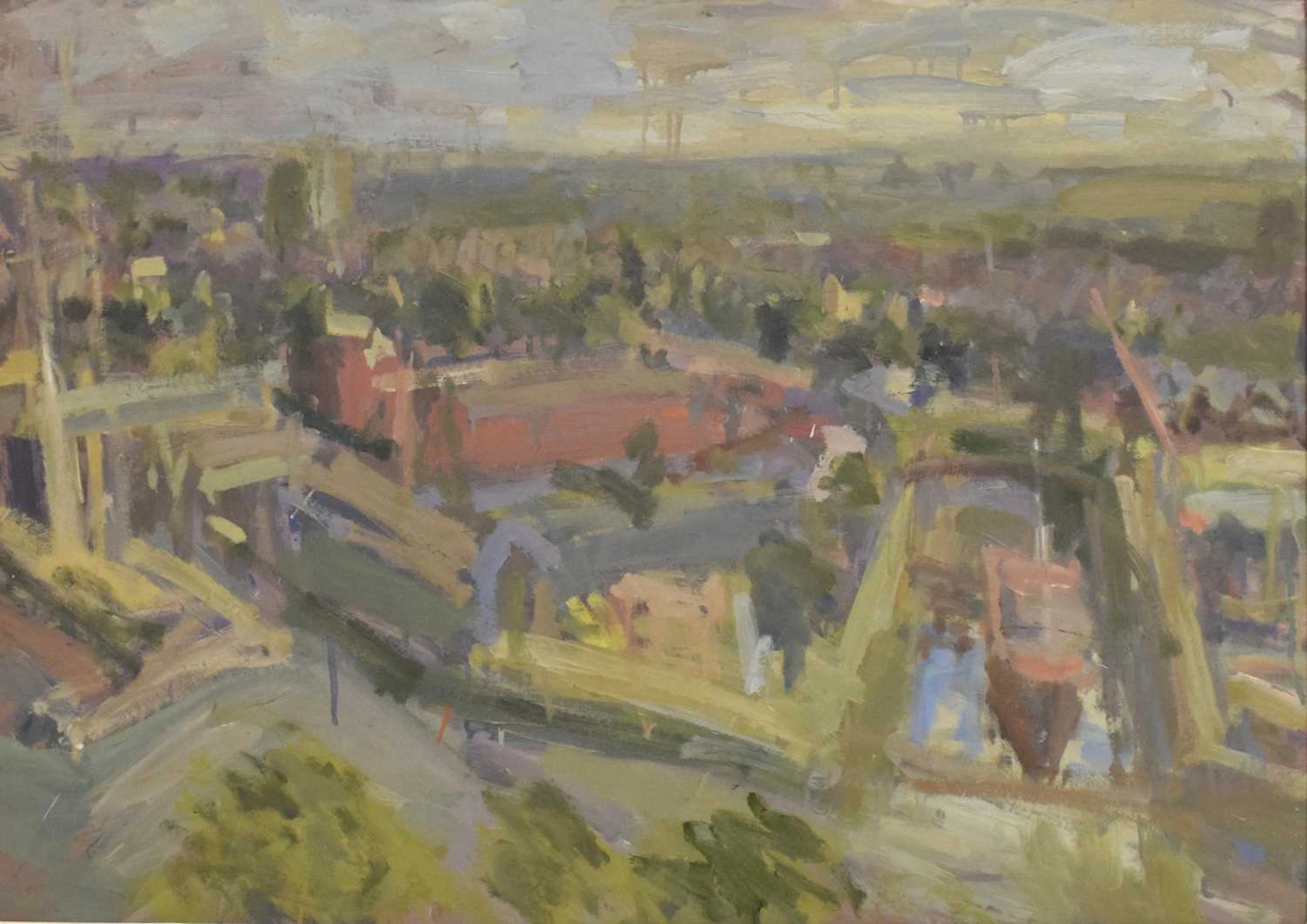 ARR Nicholas Turner RWA (b.1972) - Oil on board - The Basin, a view