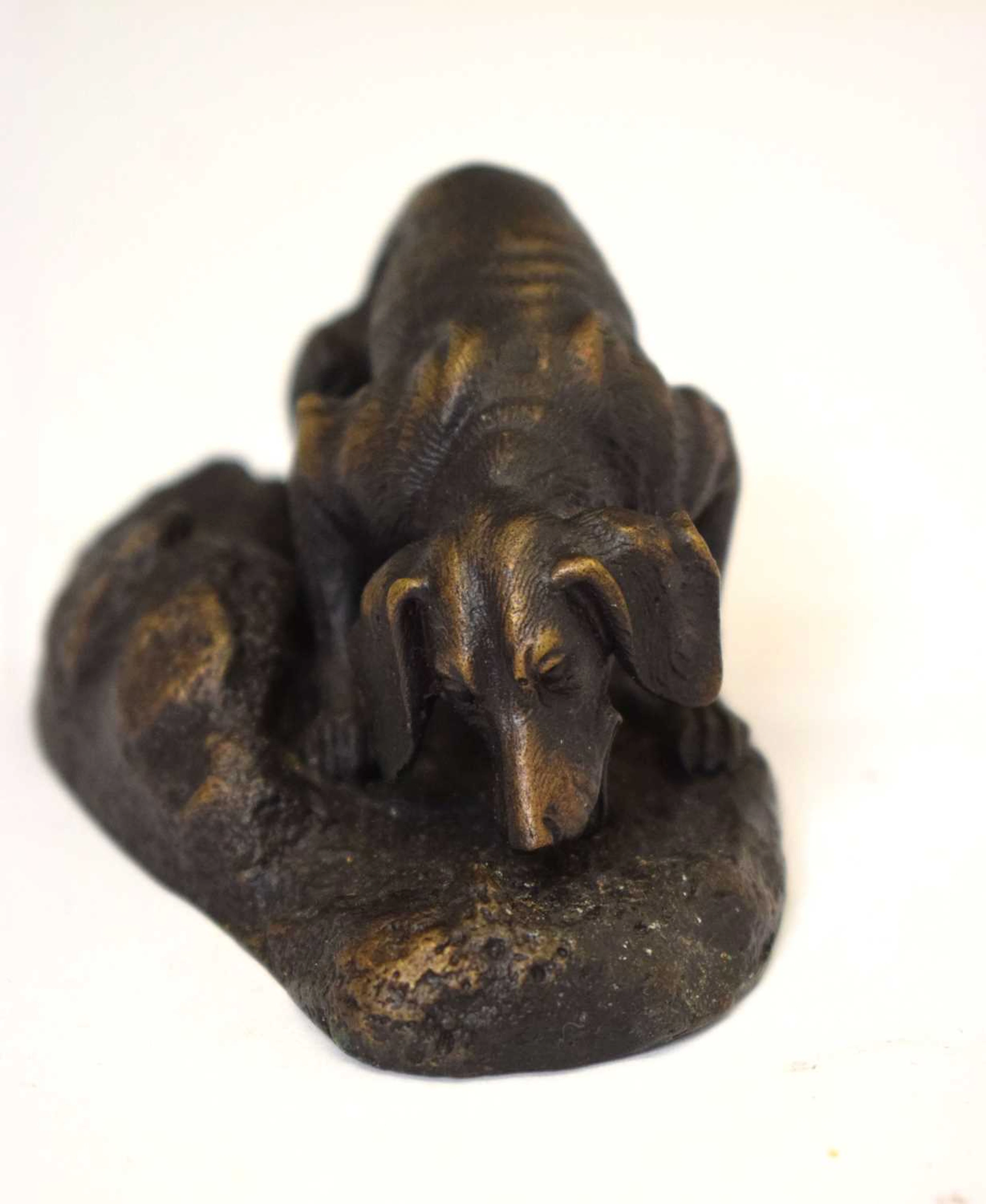 After P.J. Mene (French, 1810-1879) - Bronze model of a hunting dog