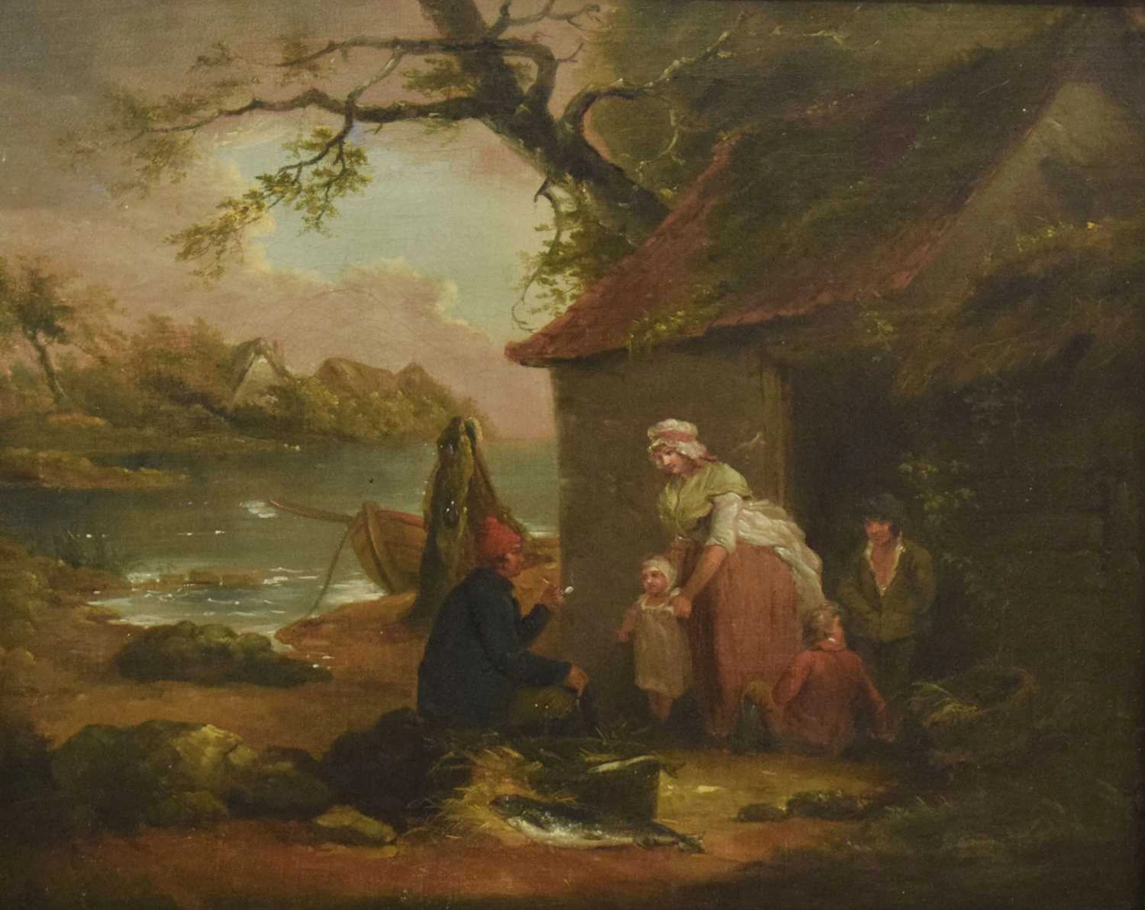 Follower of George Morland (British,1763-1804) - Oil on canvas - Coastal