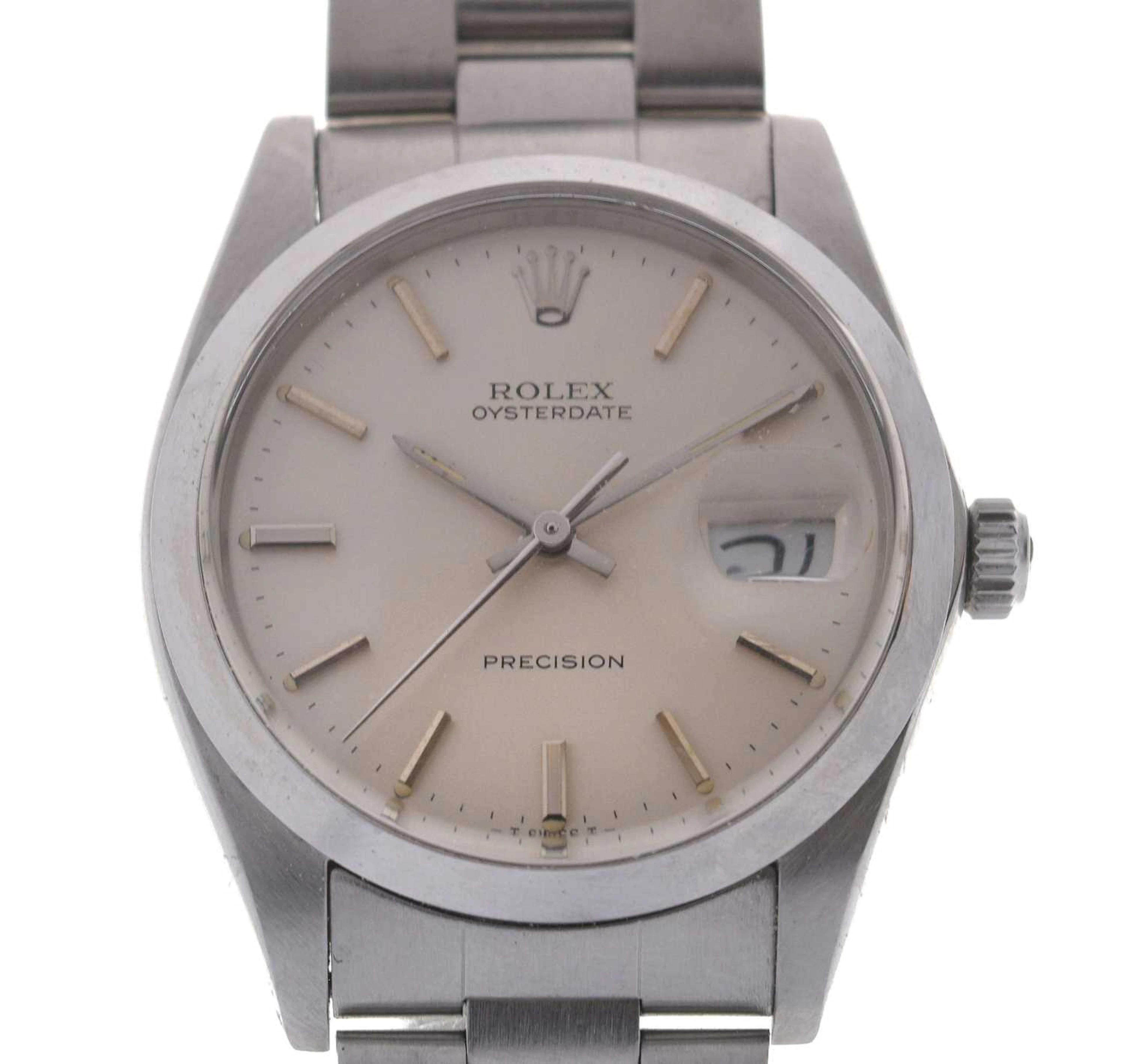 Rolex - Oyster Date Precision stainless steel bracelet watch, ref. 6694