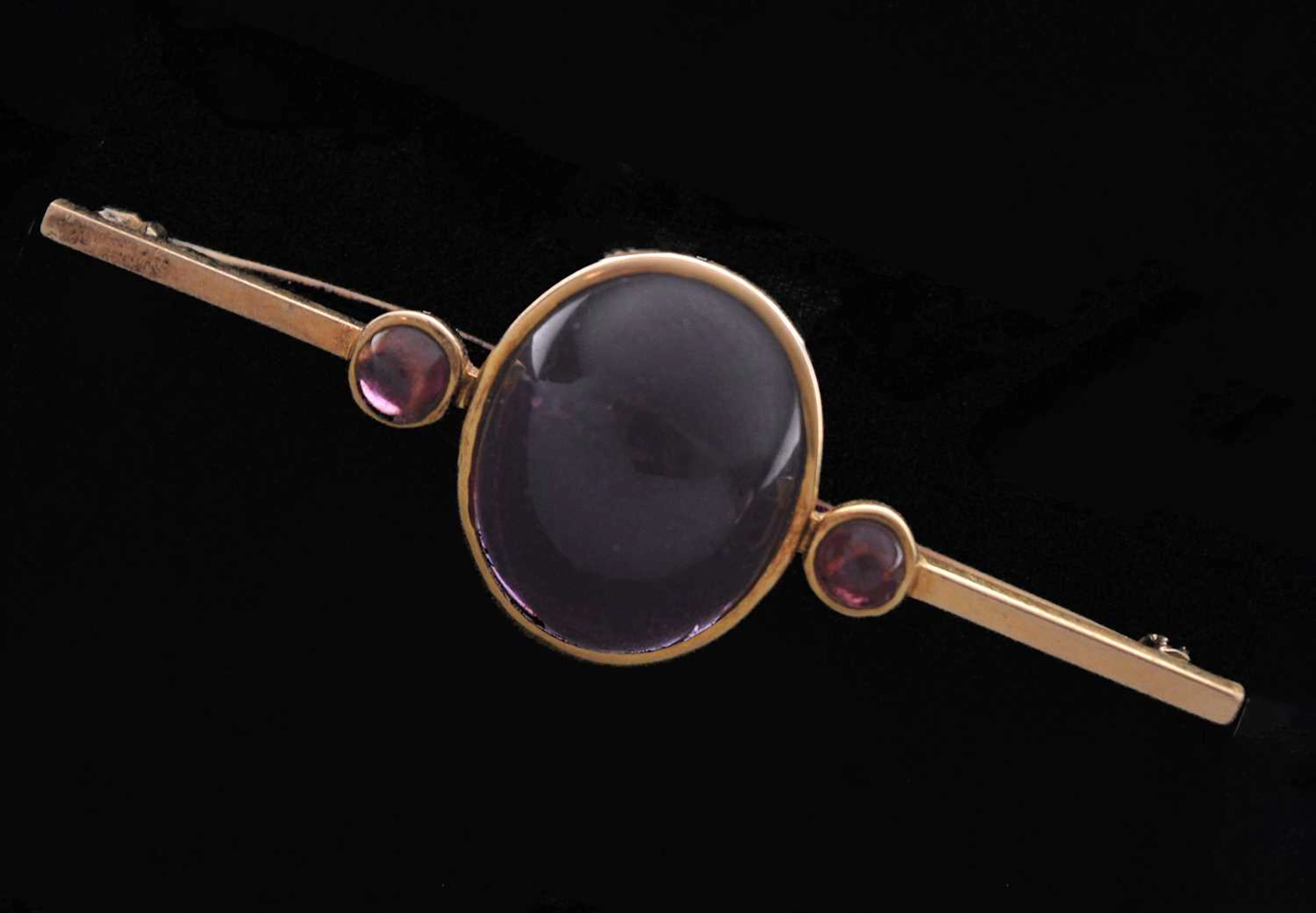 Early 20th century 18ct gold bar brooch