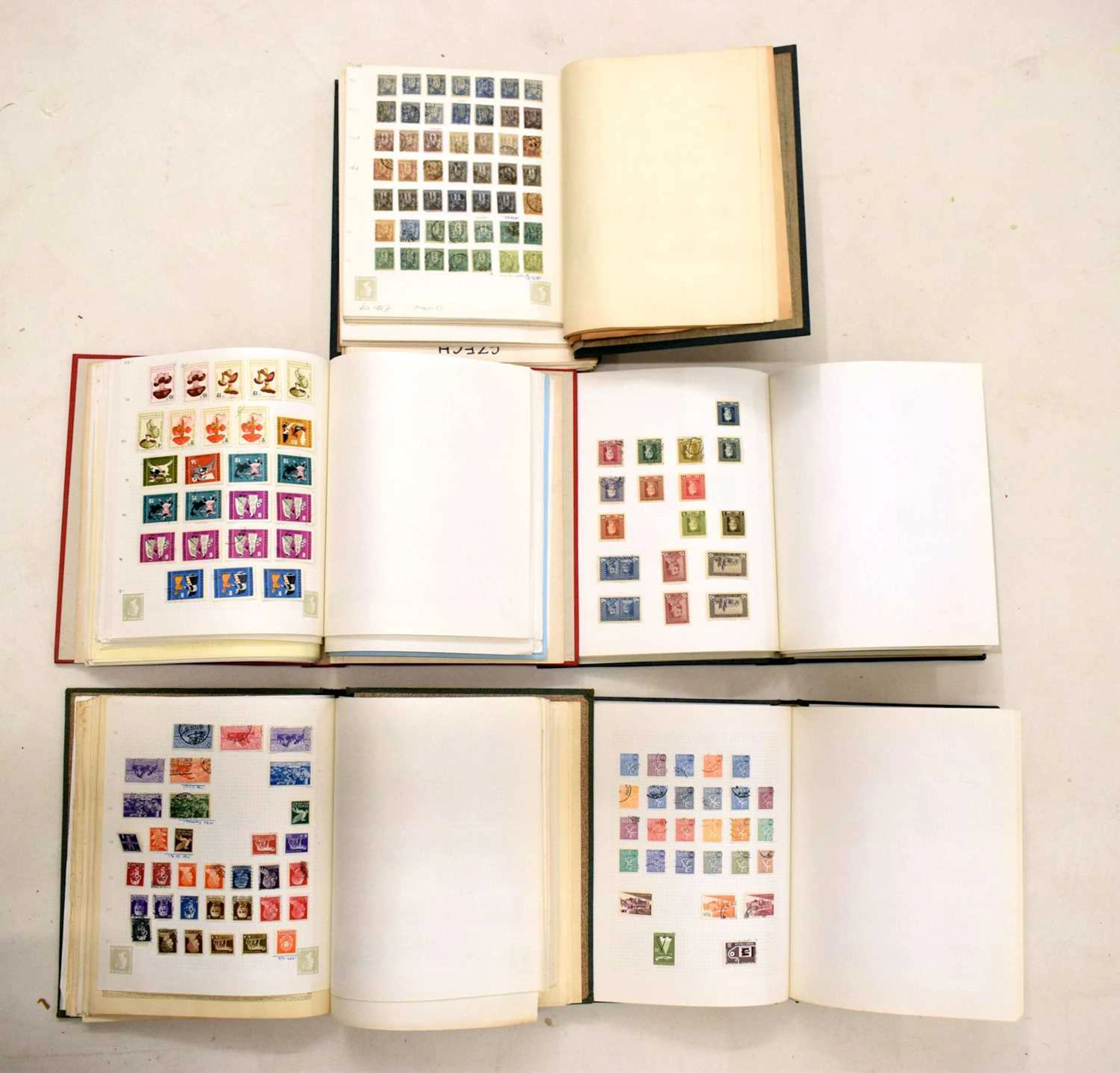 Collection of European postage stamps, many early issues and overprints