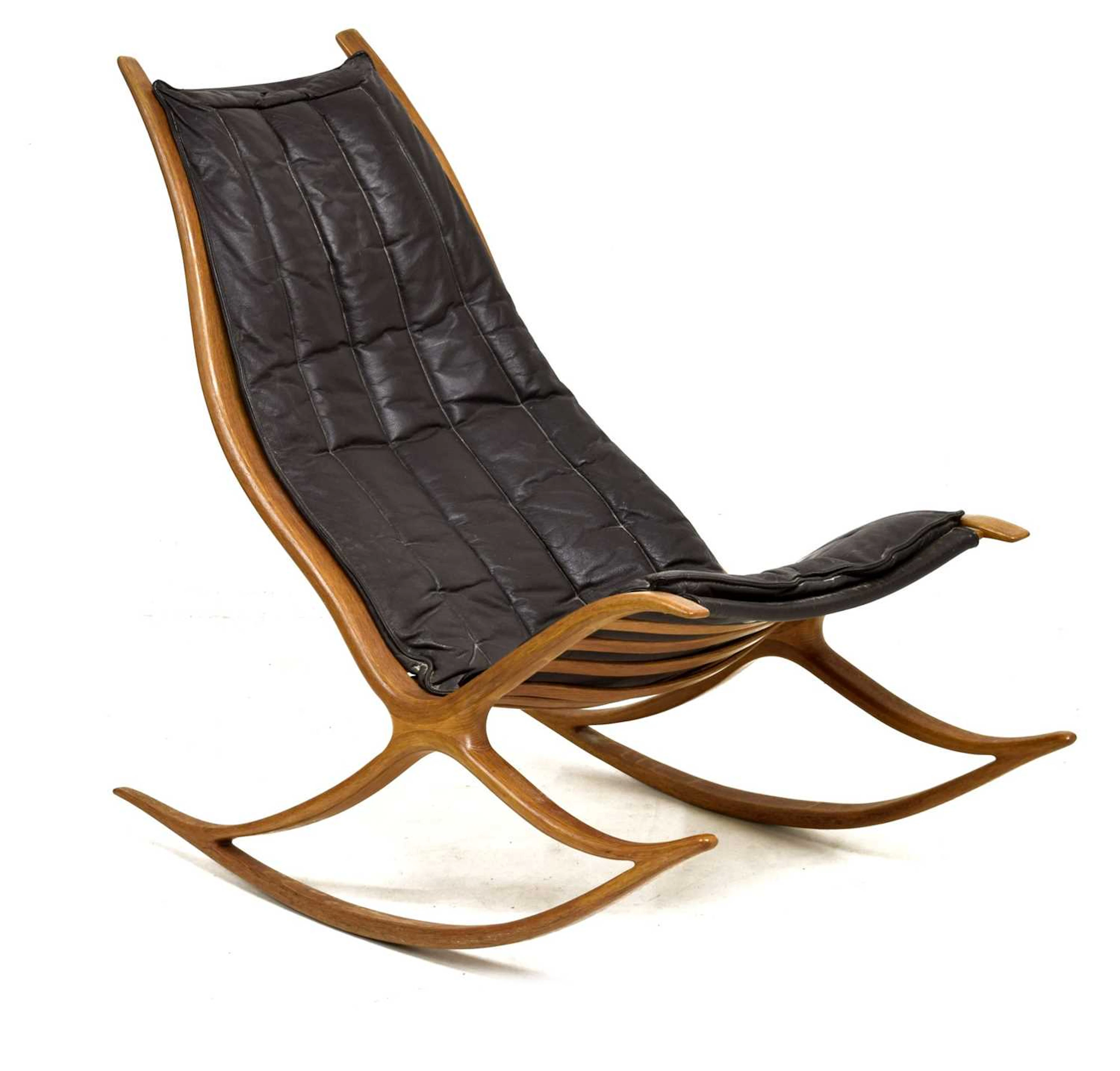 Robin Williams 'Wishbone' ash rocking chair