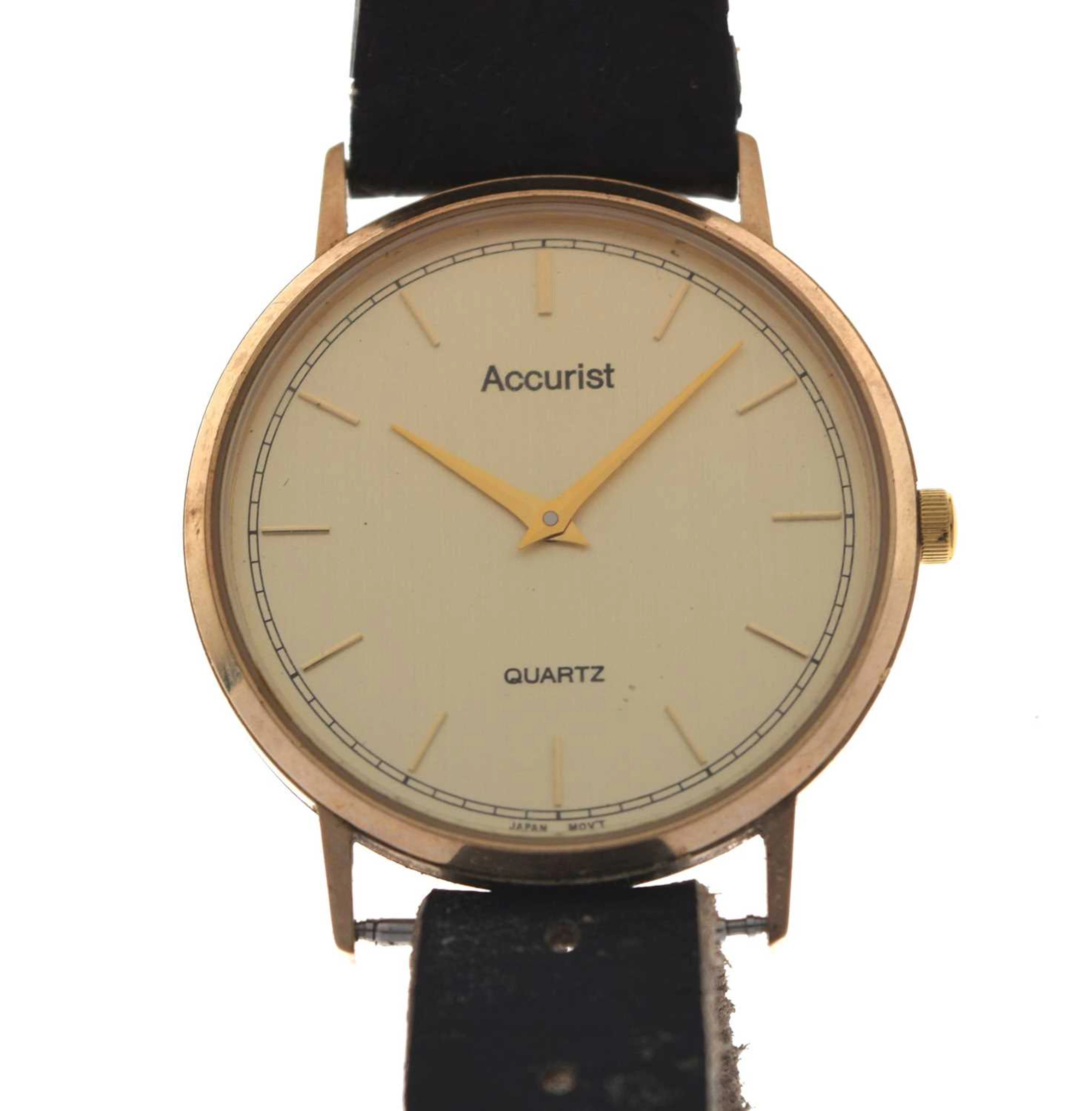 Accurist - 9ct gold cased wristwatch