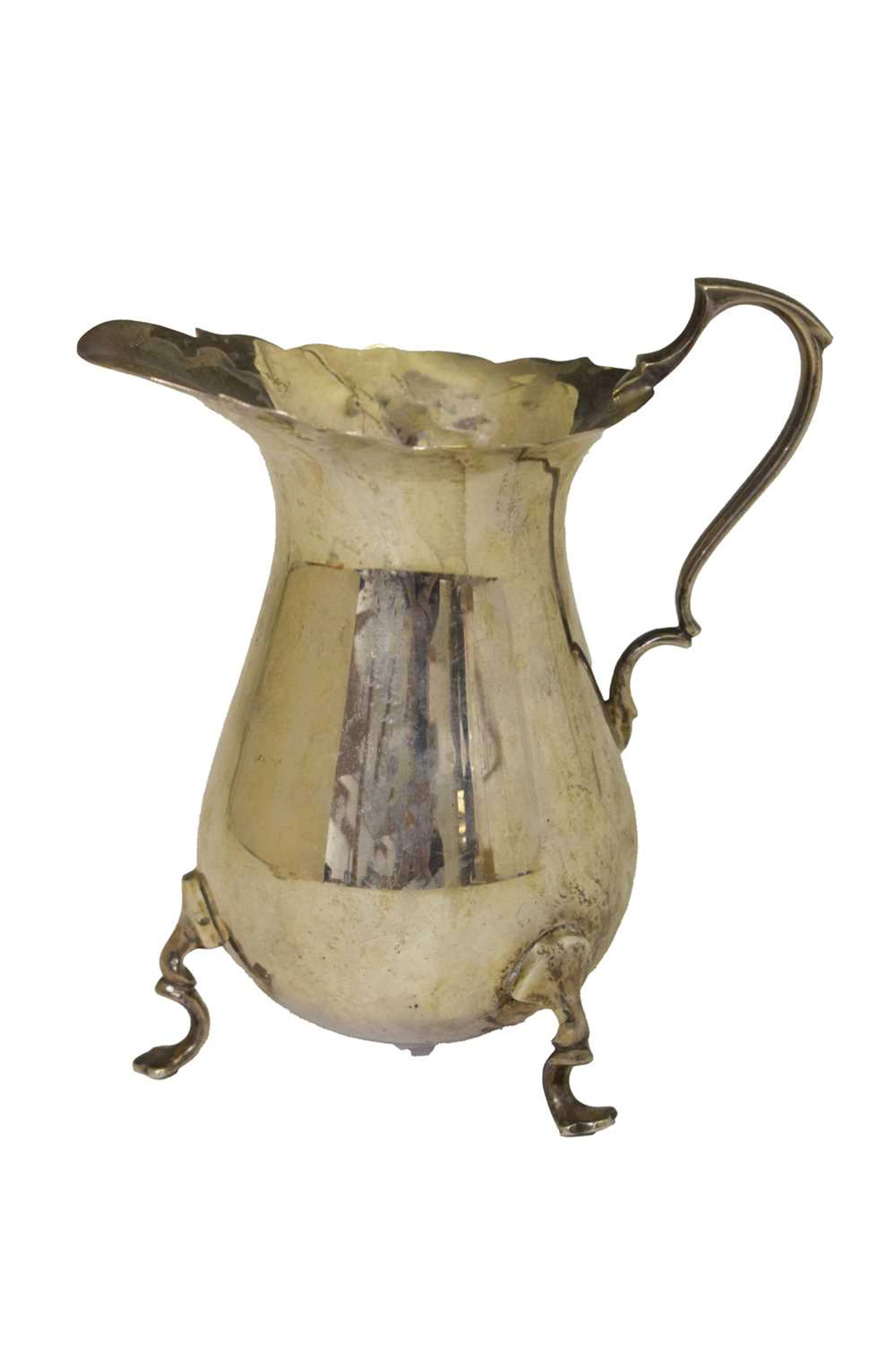 George V silver cream jug