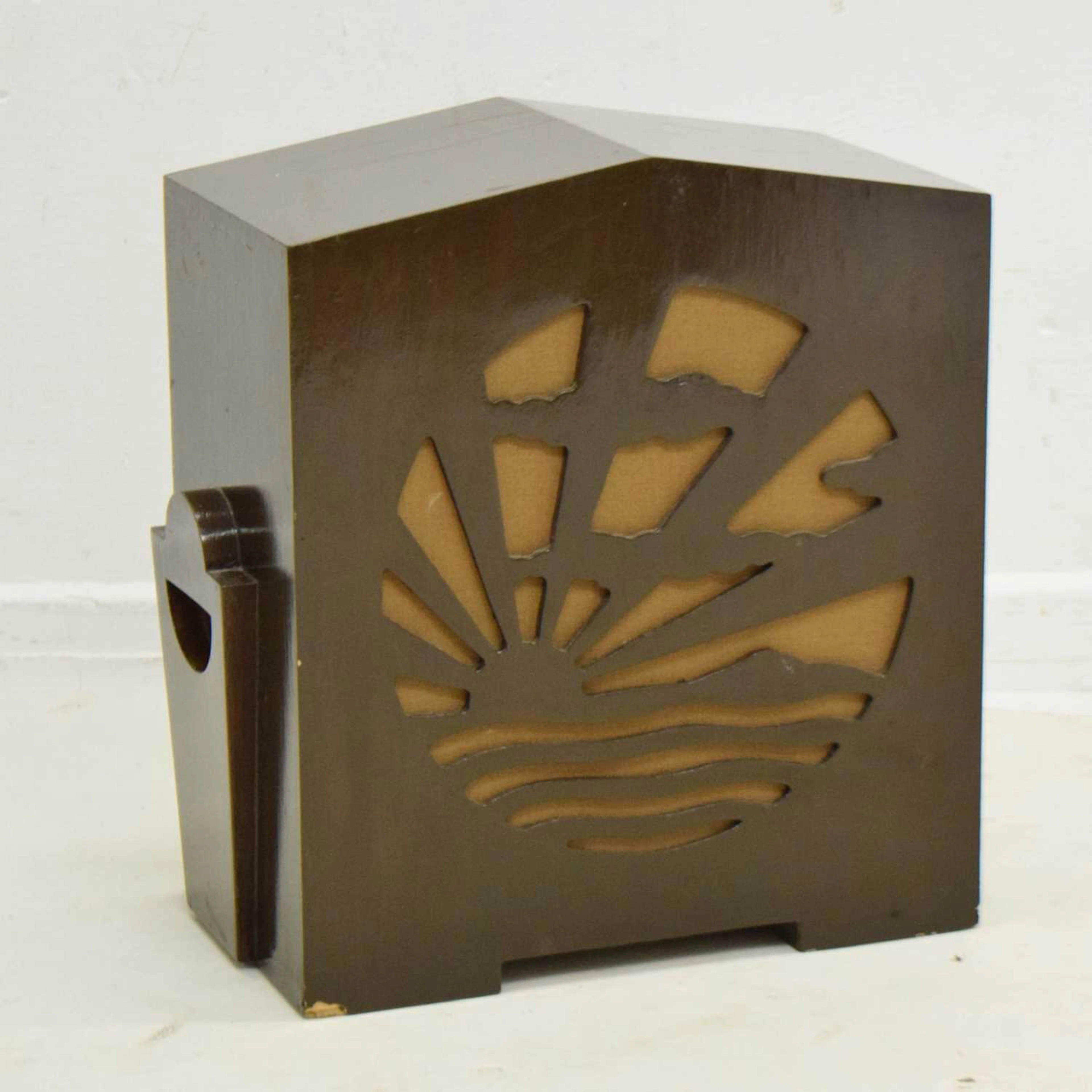 Art Deco Pye Valve 'sunburst' design radio